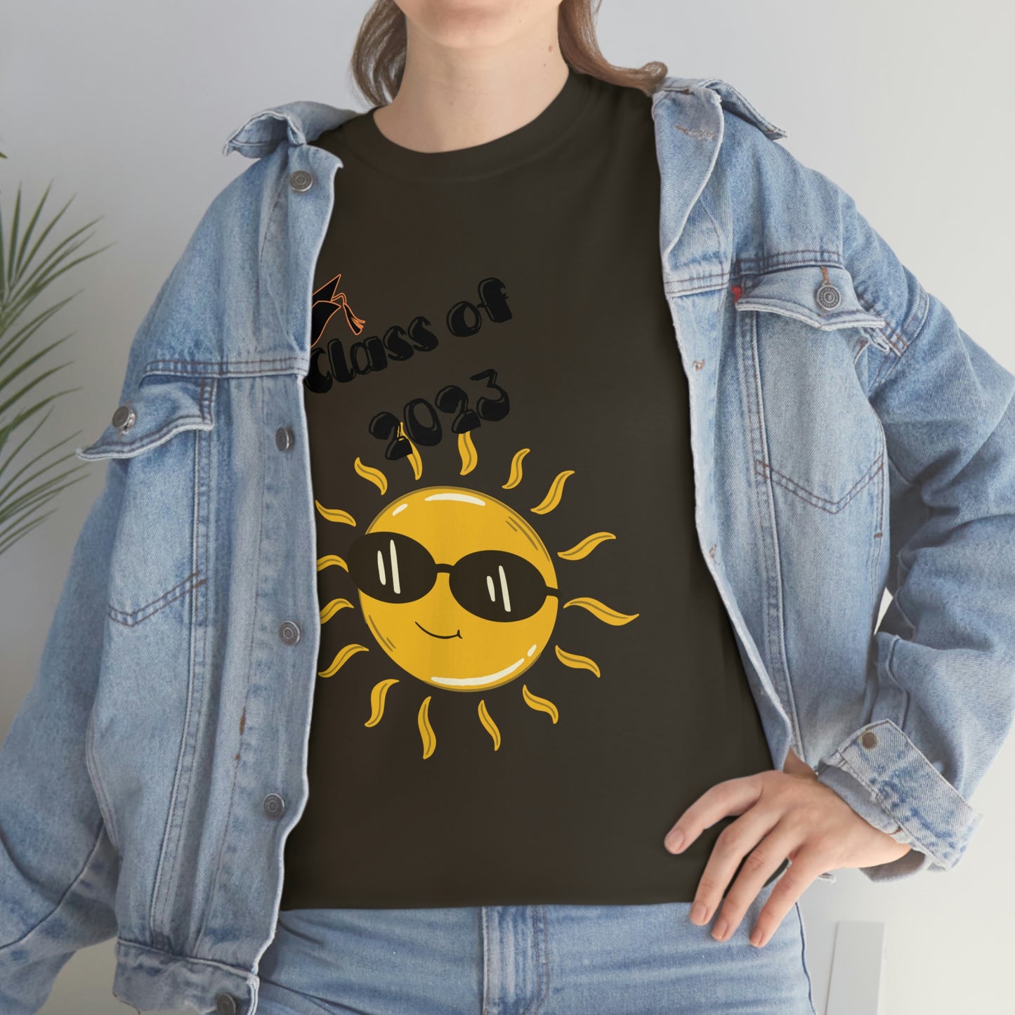 "Class of 2023 Sunshine wearing Shades" Unisex Heavy Cotton Tee