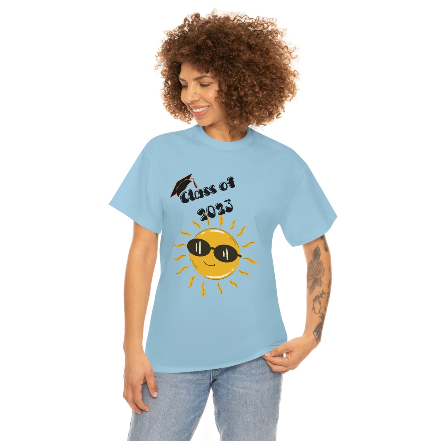 "Class of 2023 Sunshine wearing Shades" Unisex Heavy Cotton Tee