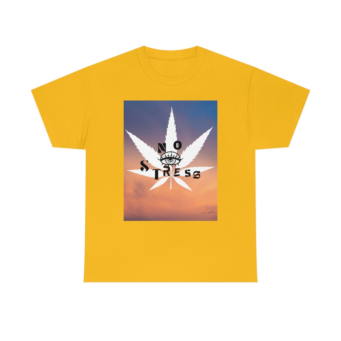 "No Stress Weed Leaf" Unisex Heavy Cotton Tee
