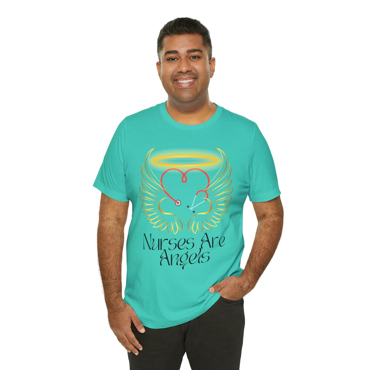 "Nurses Are Angels" - Unisex Jersey Short Sleeve Tee