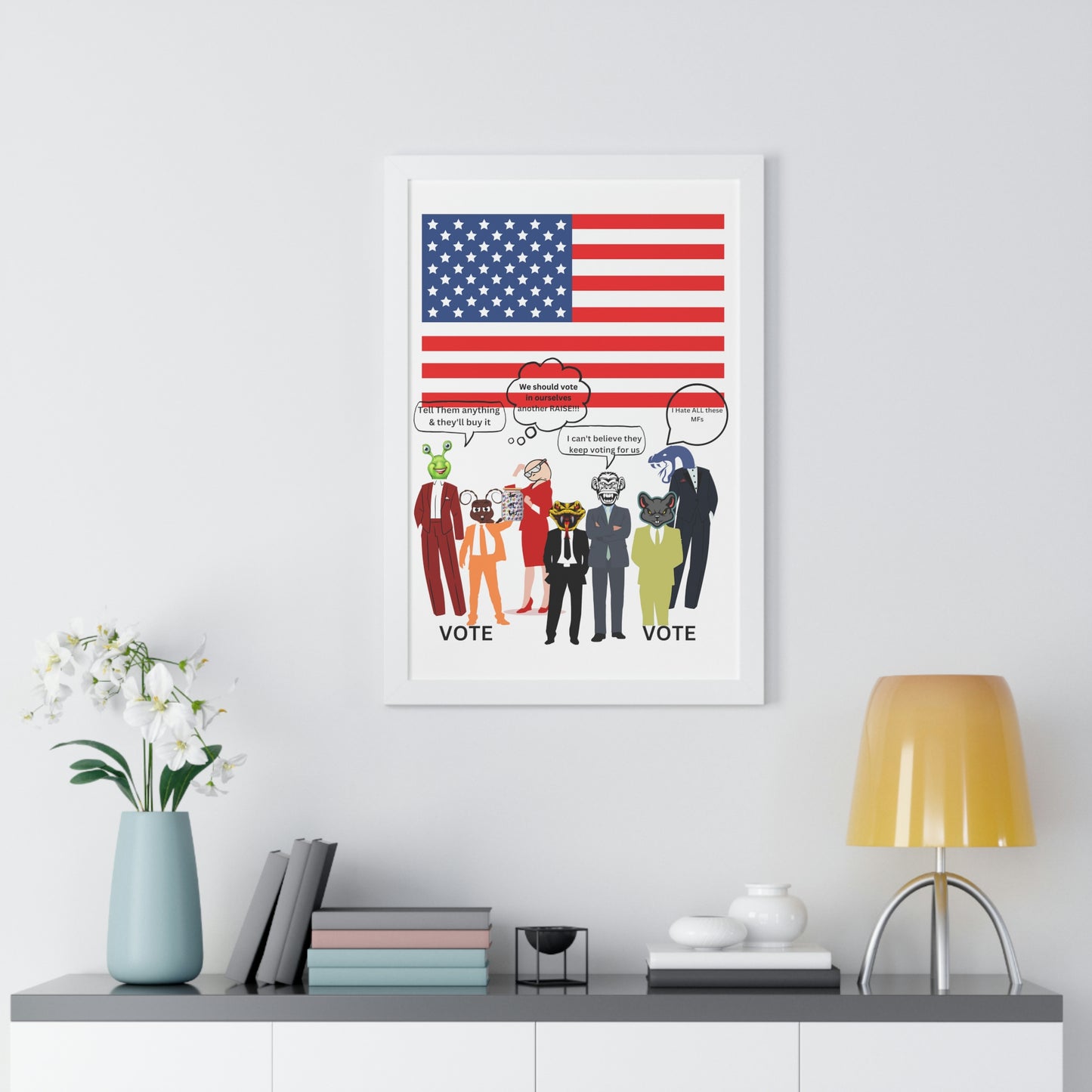 "Jar of Lies" - Framed Vertical Poster