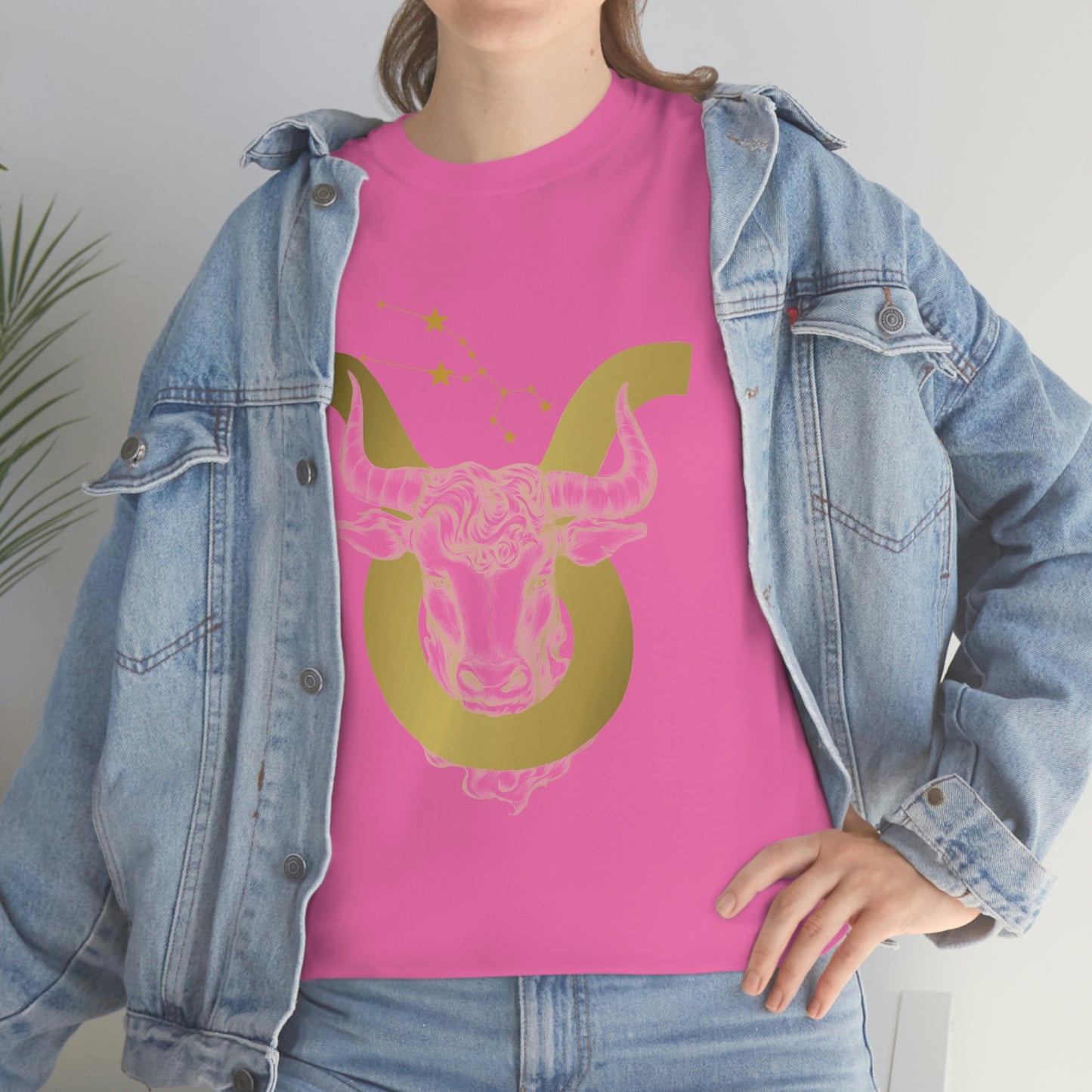 "Taurus Symbol and Glyph" Unisex Heavy Cotton Tee