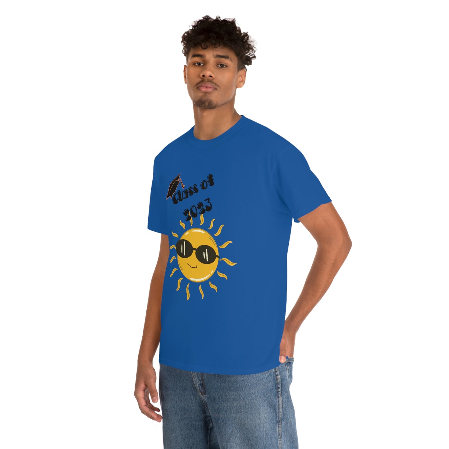 "Class of 2023 Sunshine wearing Shades" Unisex Heavy Cotton Tee