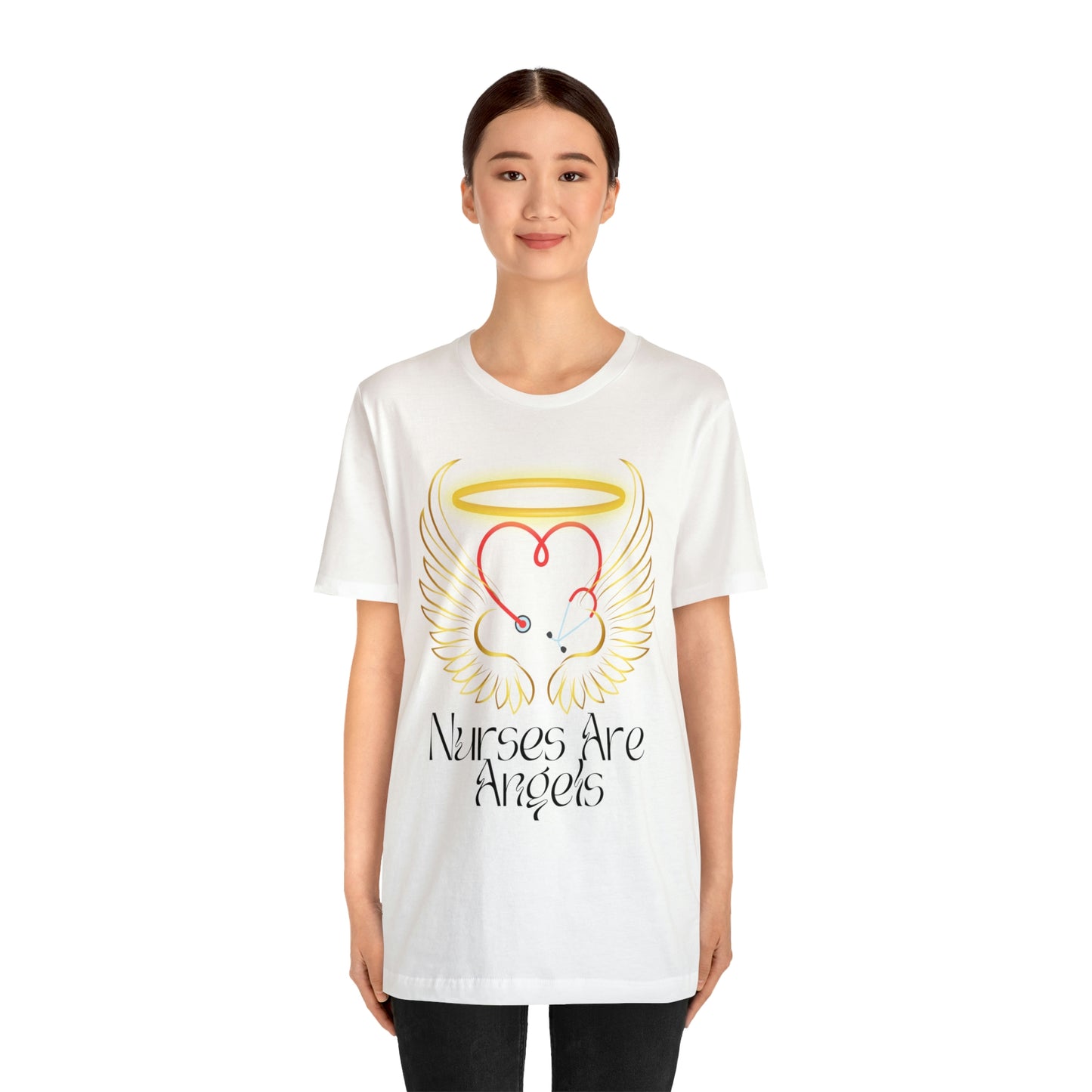 "Nurses Are Angels" - Unisex Jersey Short Sleeve Tee
