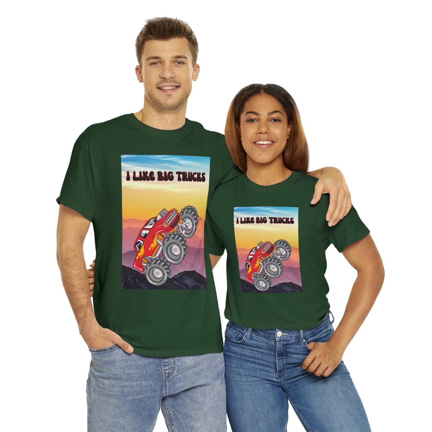 "I LIKE BIG TRUCKS" Unisex Heavy Cotton Tee