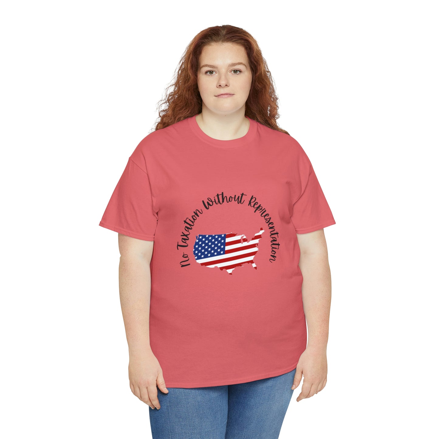 "NO TAXATION..." Unisex Heavy Cotton Tee