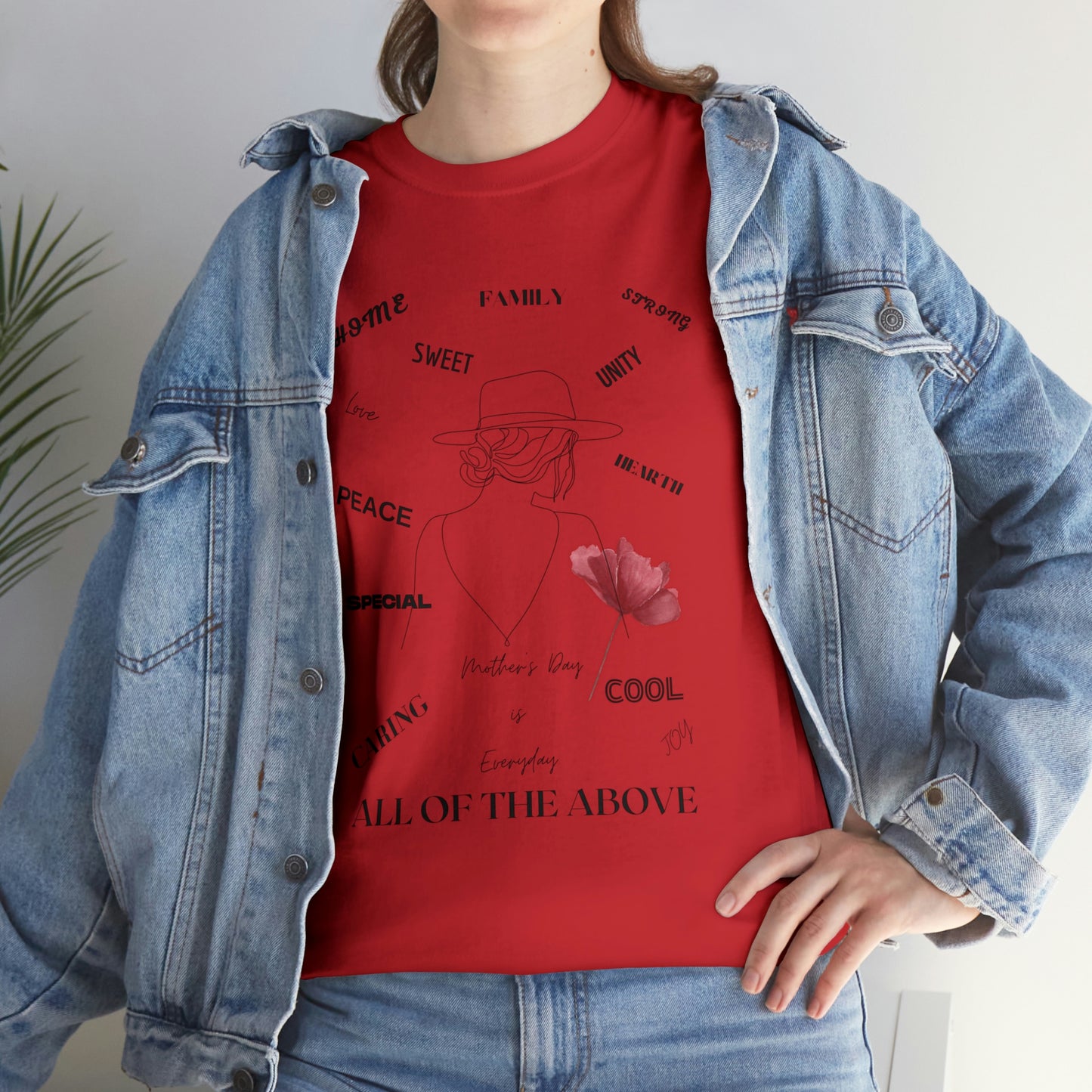 "MOM ALL OF THE ABOVE" Unisex Heavy Cotton Tee