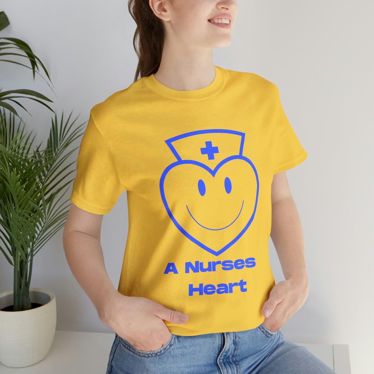 "A Nurses Heart" - Unisex Jersey Short Sleeve Tee