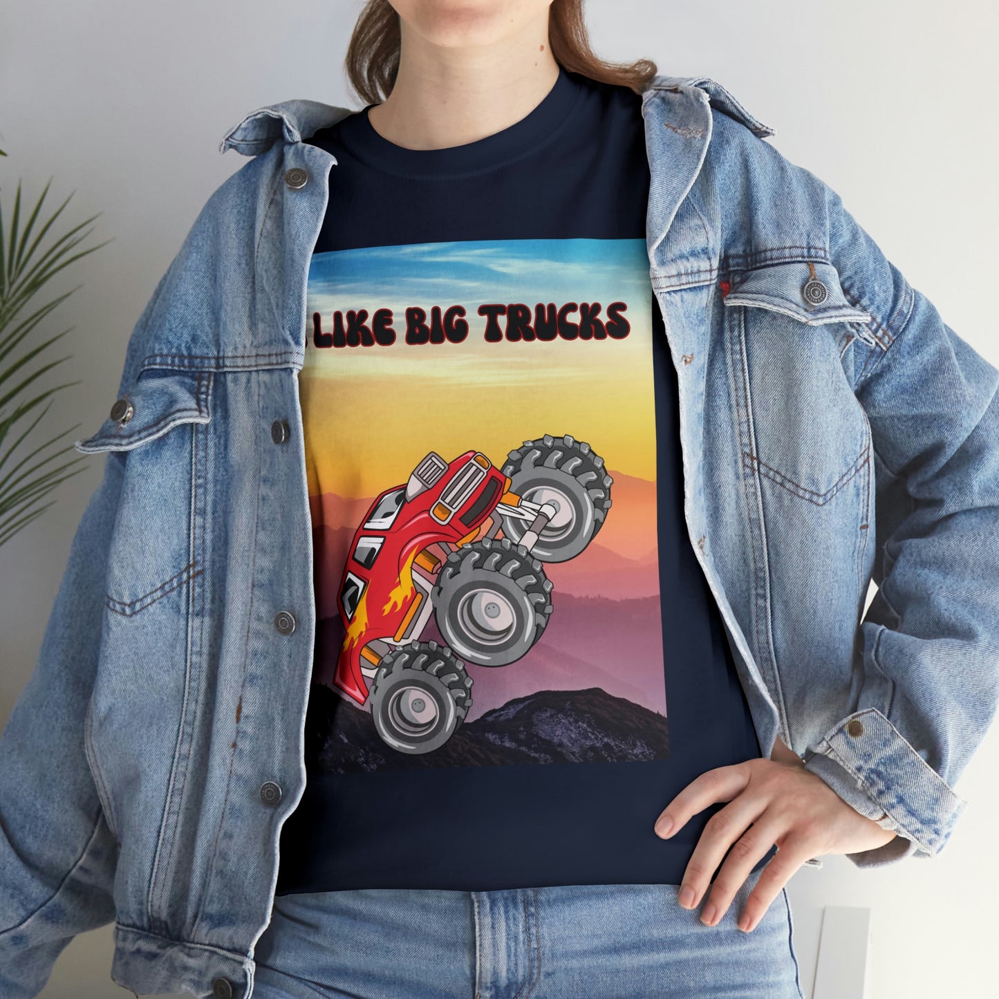 "I LIKE BIG TRUCKS" Unisex Heavy Cotton Tee
