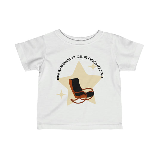"My Grandma is a Rockstar" - Infant Fine Jersey Tee