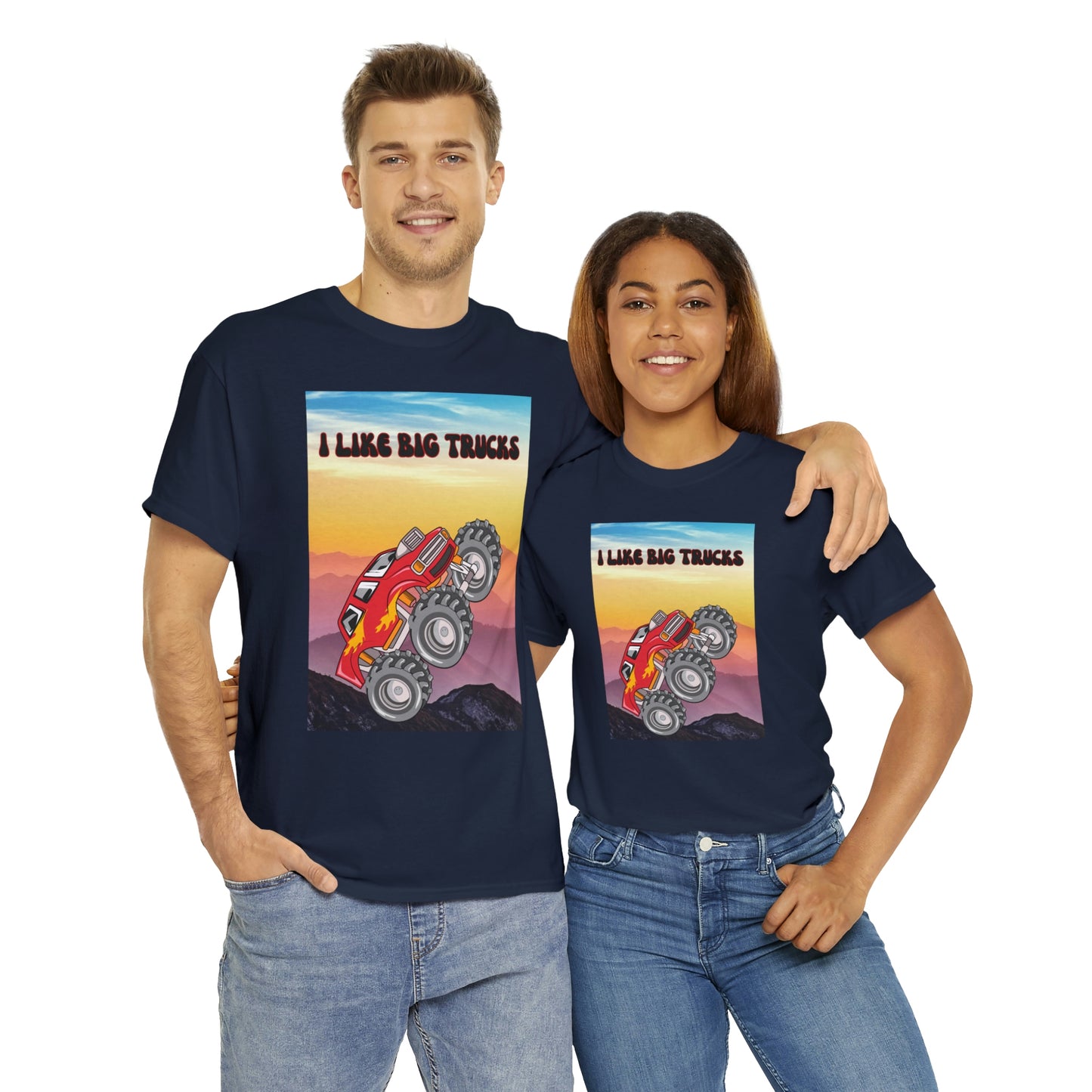 "I LIKE BIG TRUCKS" Unisex Heavy Cotton Tee