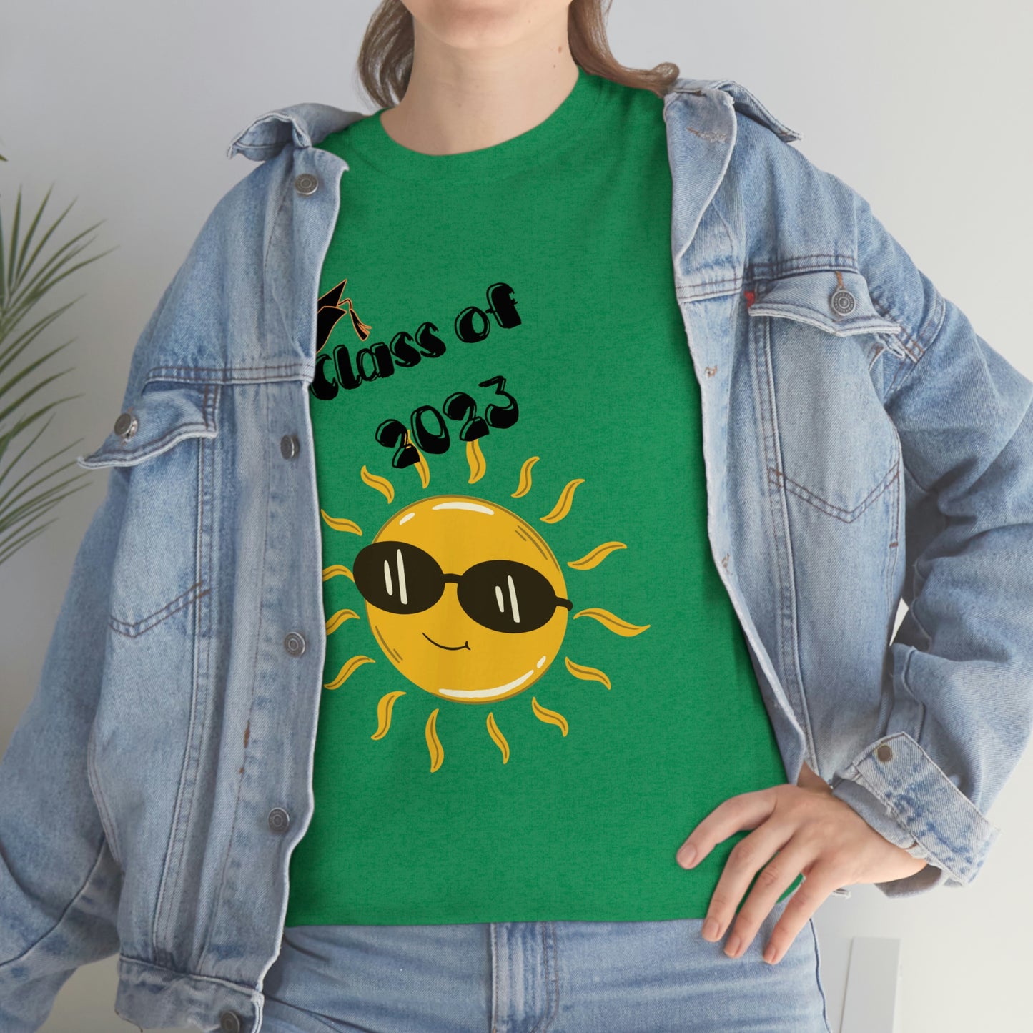 "Class of 2023 Sunshine wearing Shades" Unisex Heavy Cotton Tee