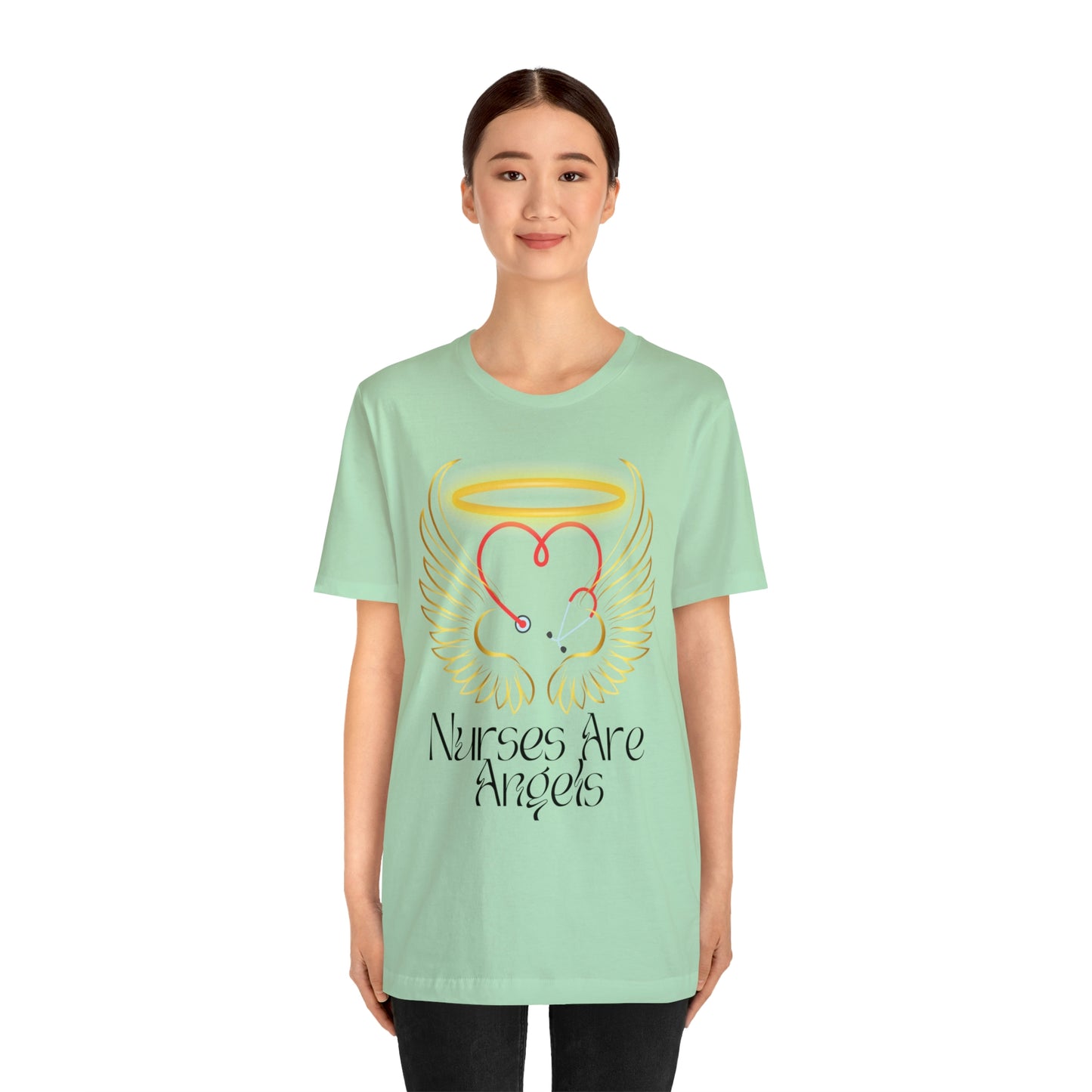 "Nurses Are Angels" - Unisex Jersey Short Sleeve Tee