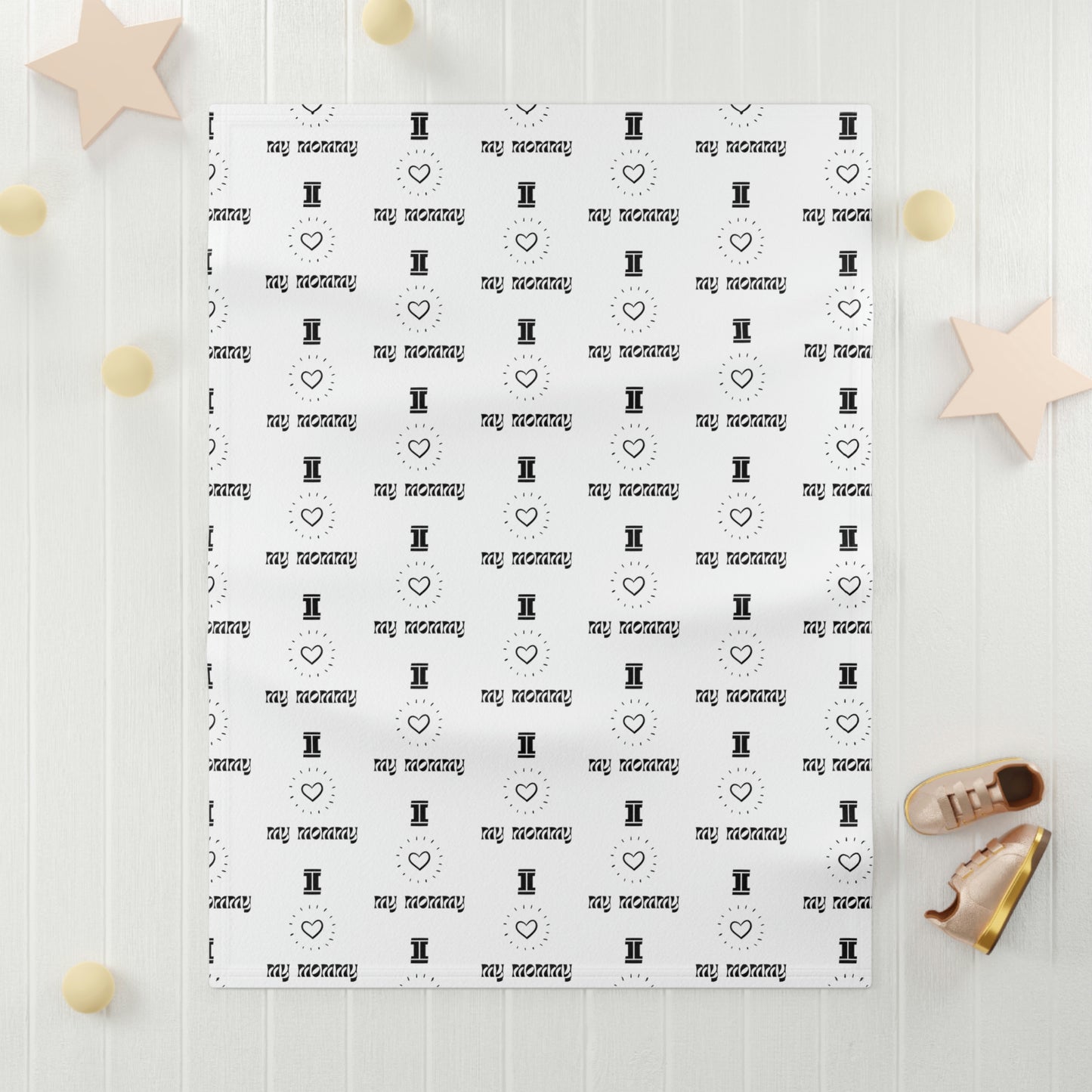 "I Love My Mommy" Soft Fleece Baby Blanket