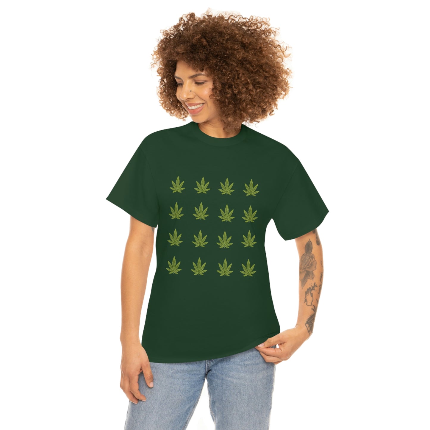 "Weed Print" Unisex Heavy Cotton Tee