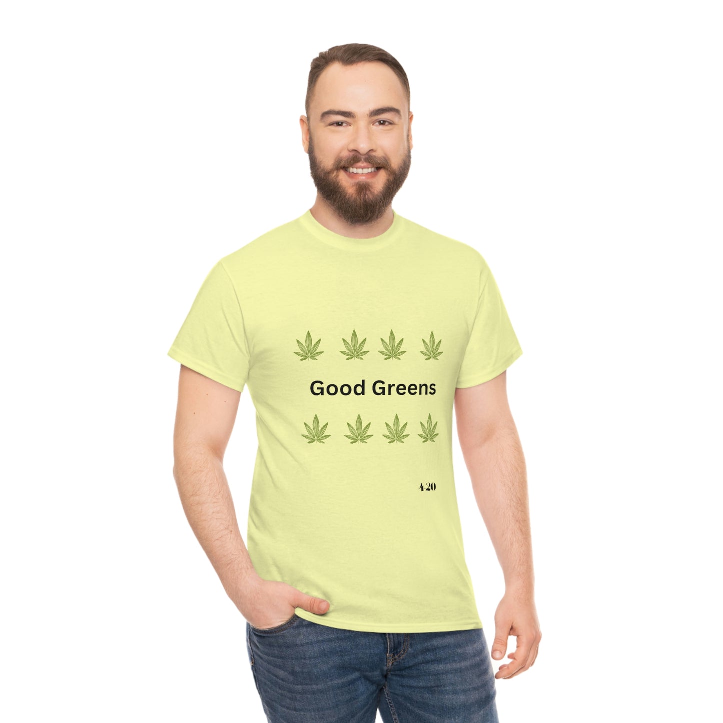 "Good Green" Unisex Heavy Cotton Tee