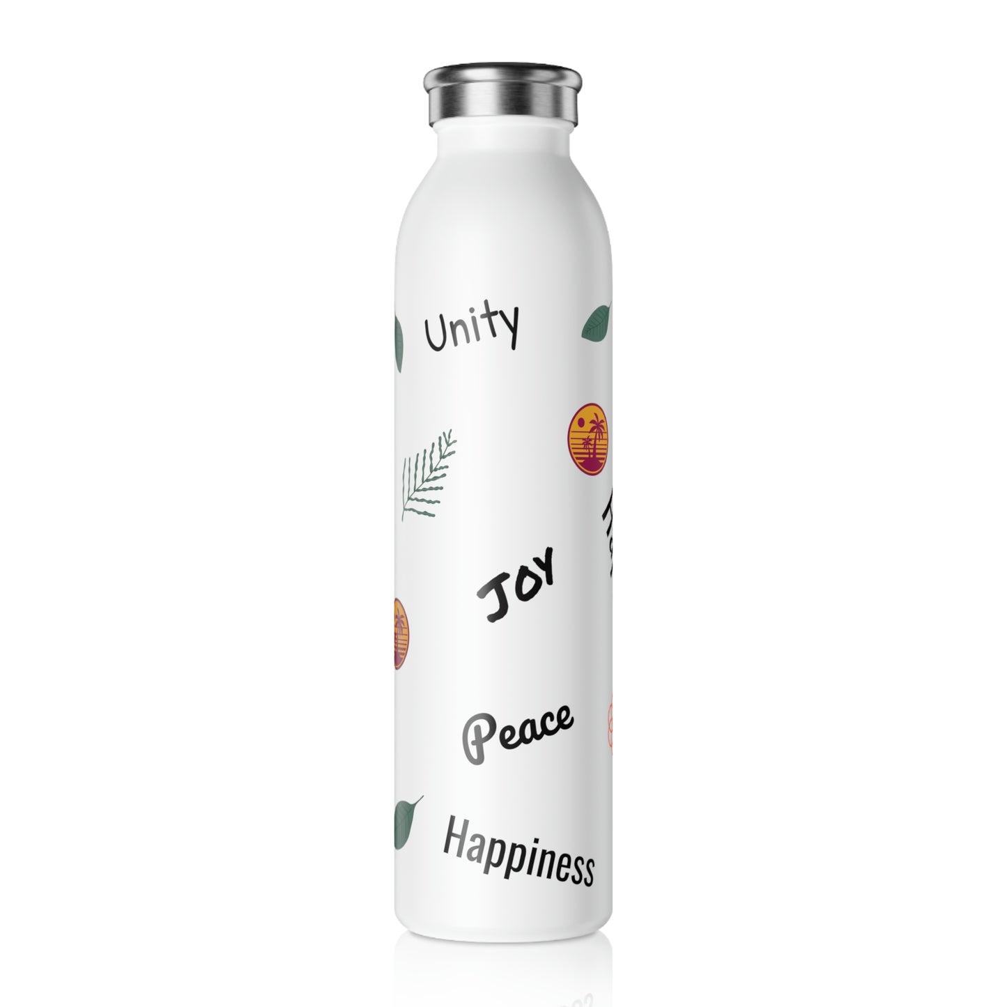 "GOOD FEELINGS" Slim Water Bottle