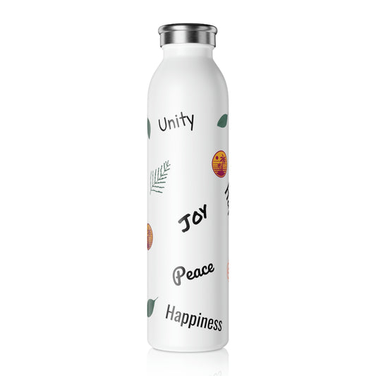 "GOOD FEELINGS" Slim Water Bottle