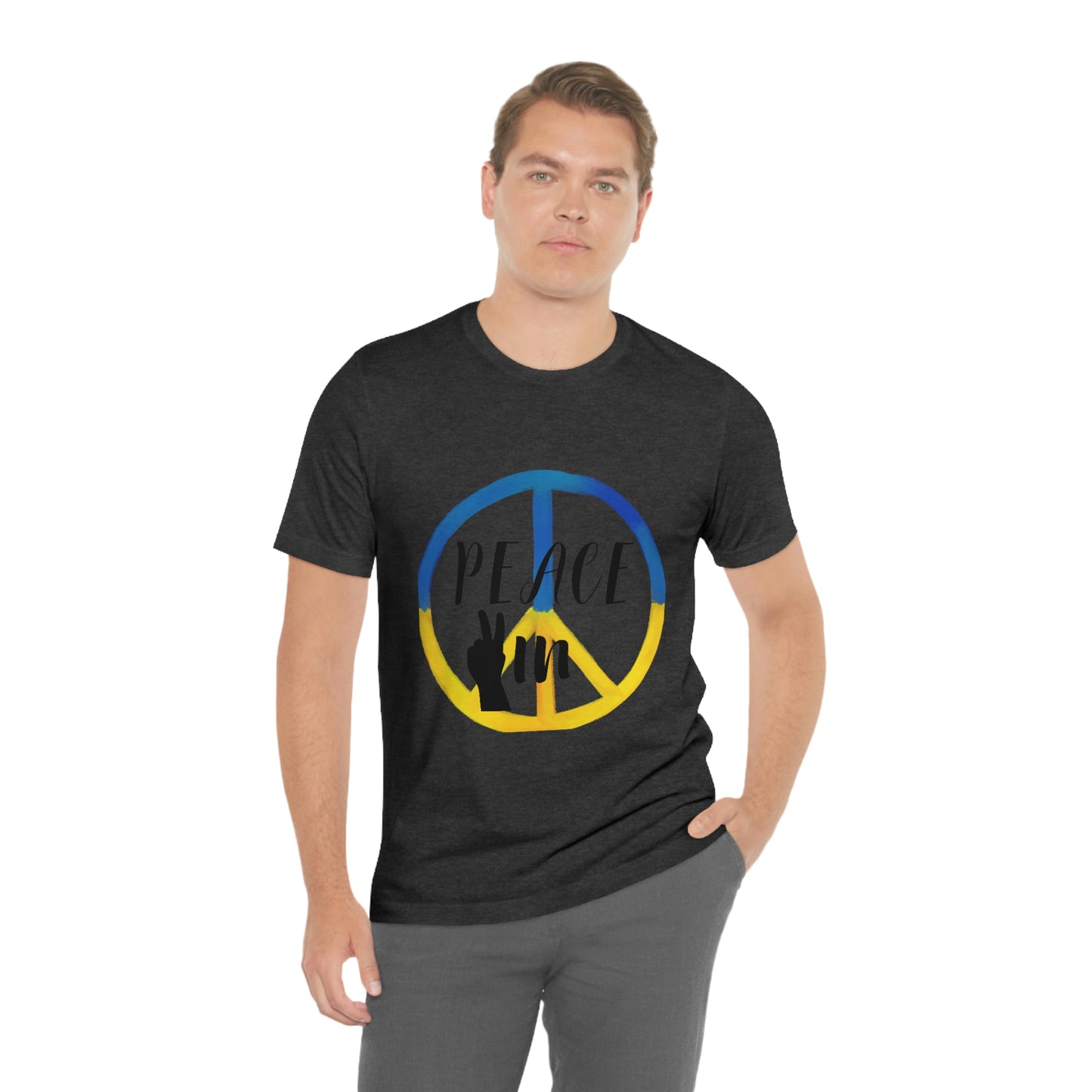 "Peace In" Unisex Jersey Short Sleeve Tee