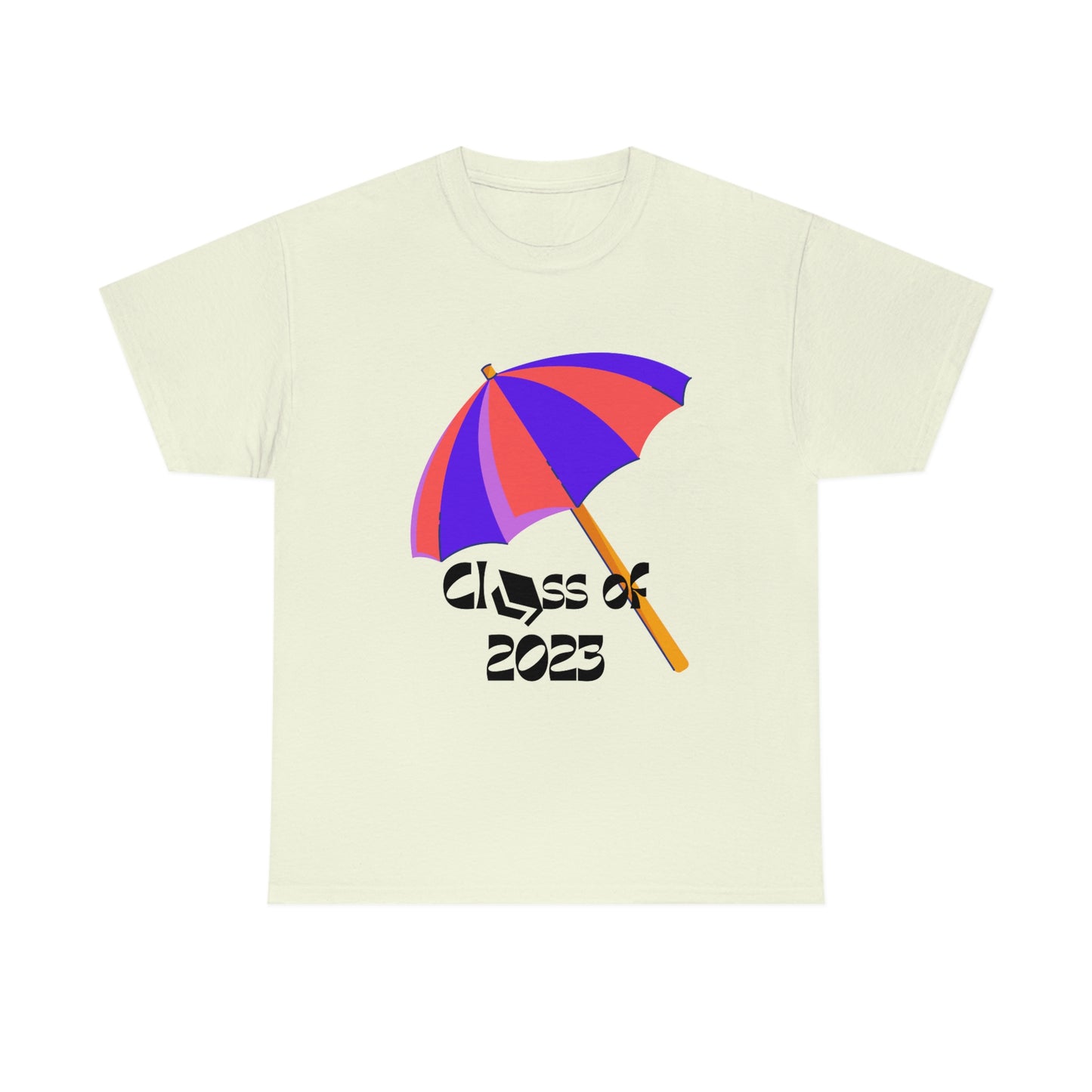 "Beach Umbrella 2023 Graduate" Unisex Heavy Cotton Tee
