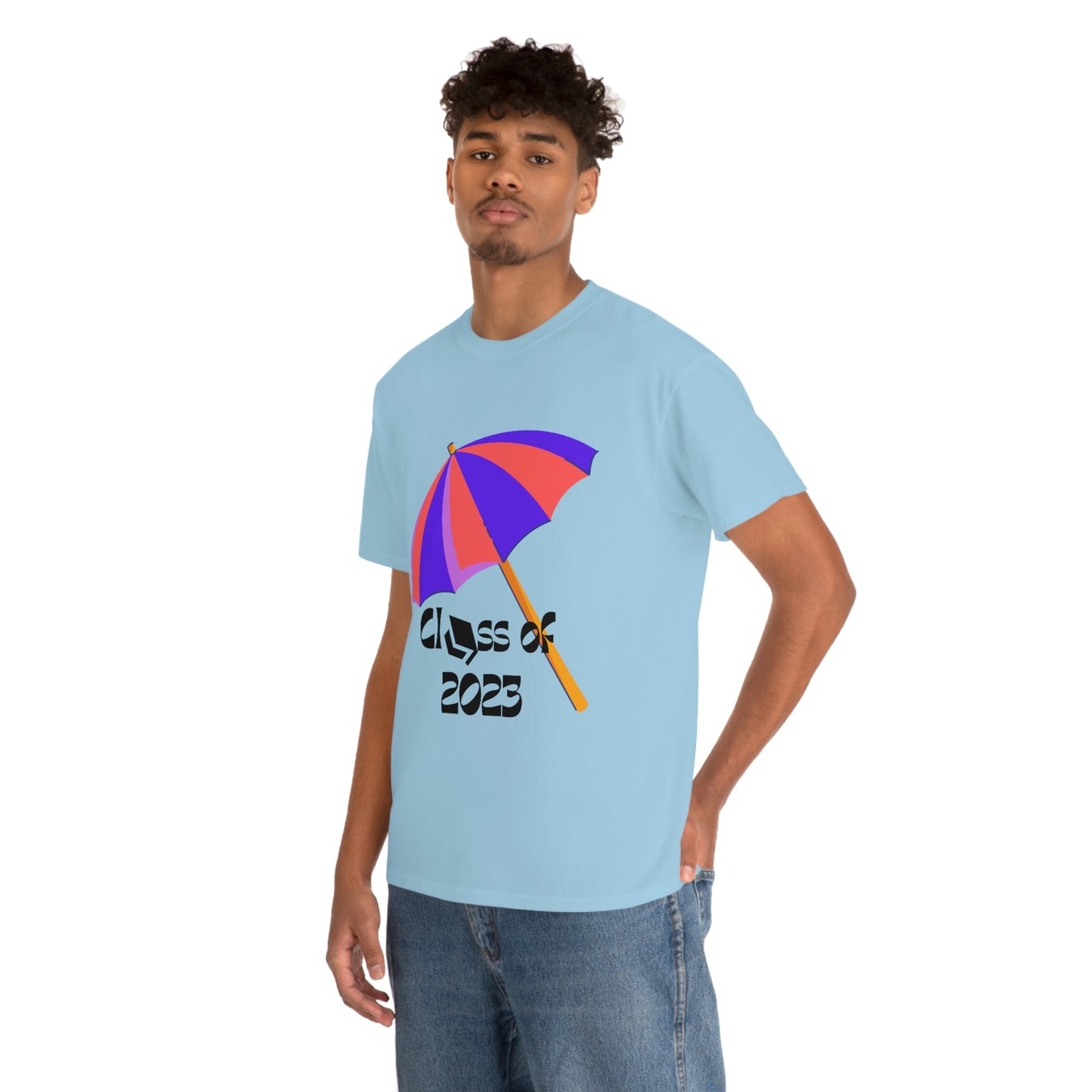"Beach Umbrella 2023 Graduate" Unisex Heavy Cotton Tee