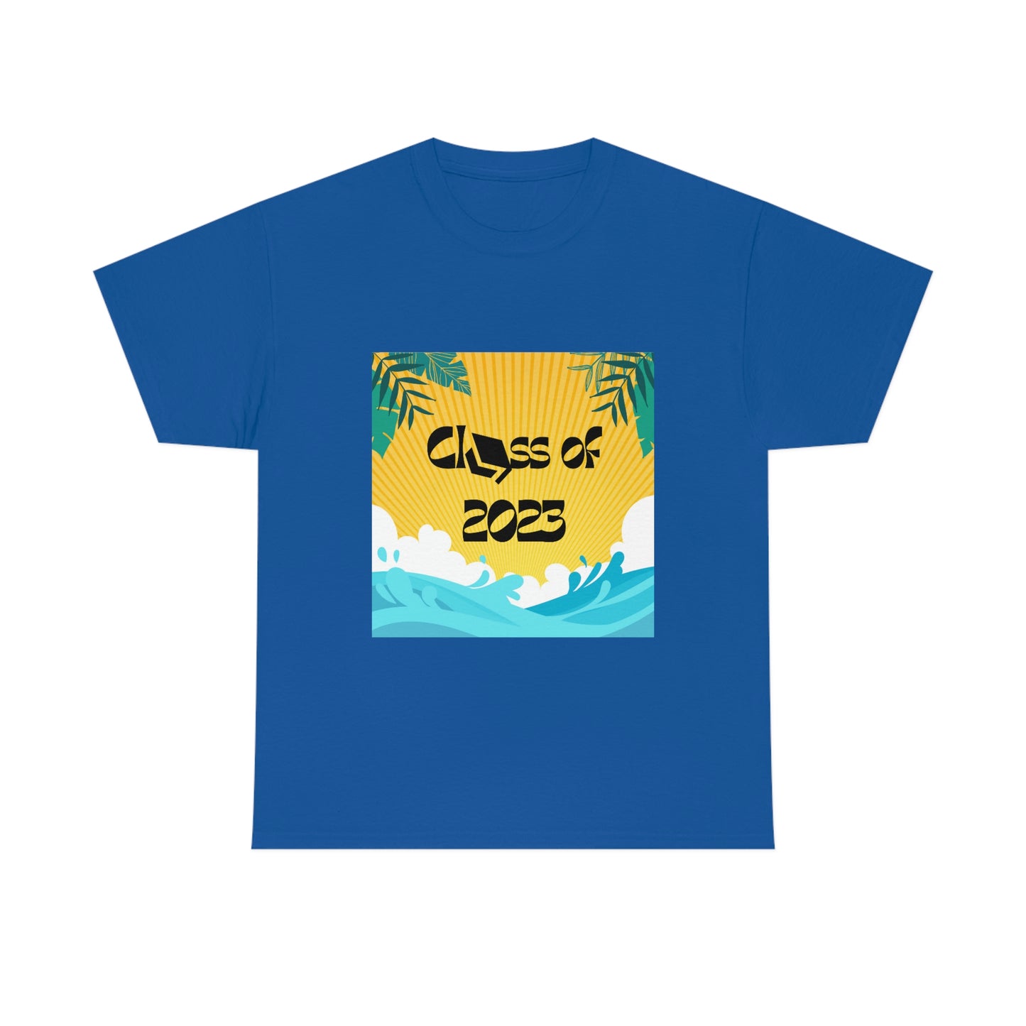 "Class of 2023 Palm Leaf" Unisex Heavy Cotton Tee