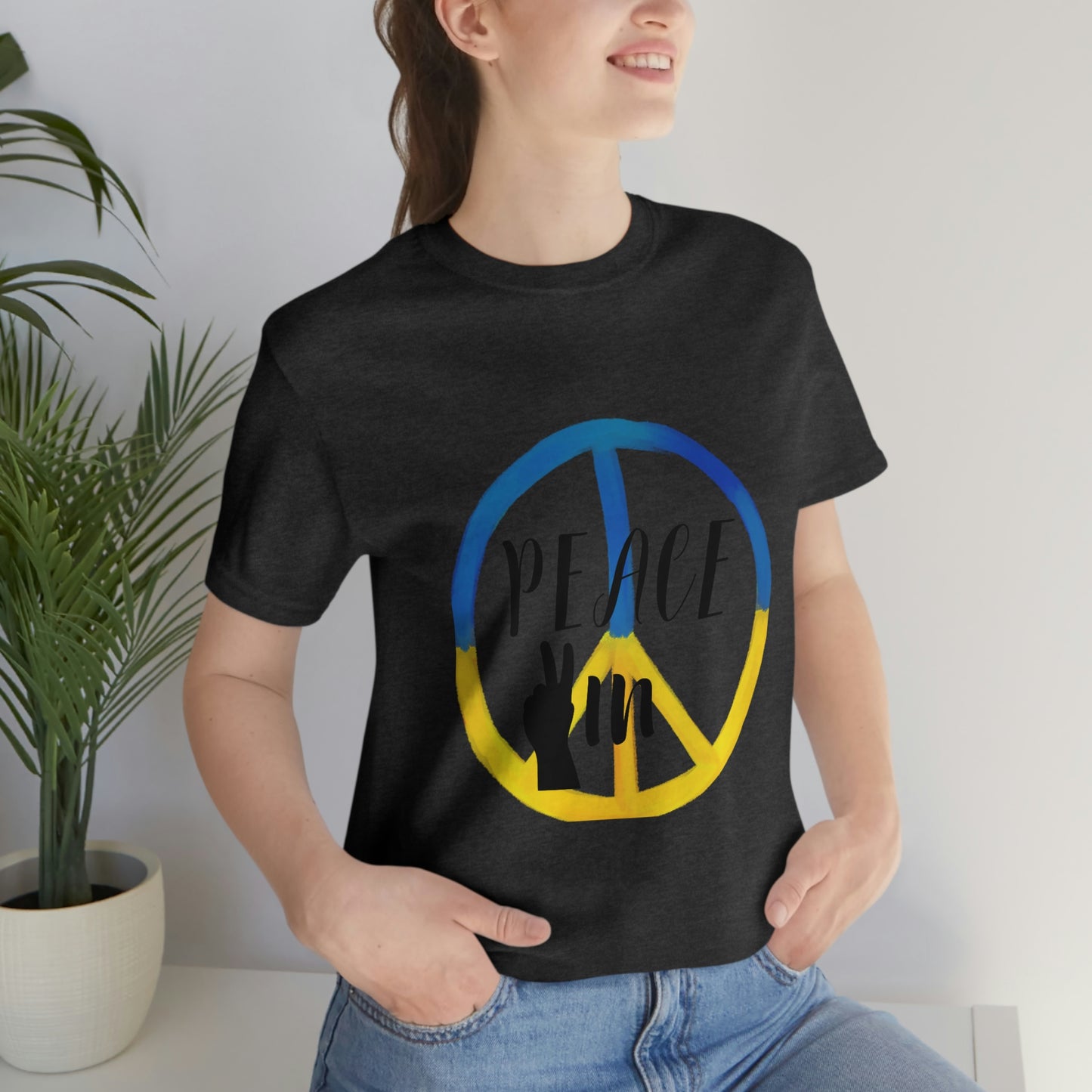 "Peace In" Unisex Jersey Short Sleeve Tee