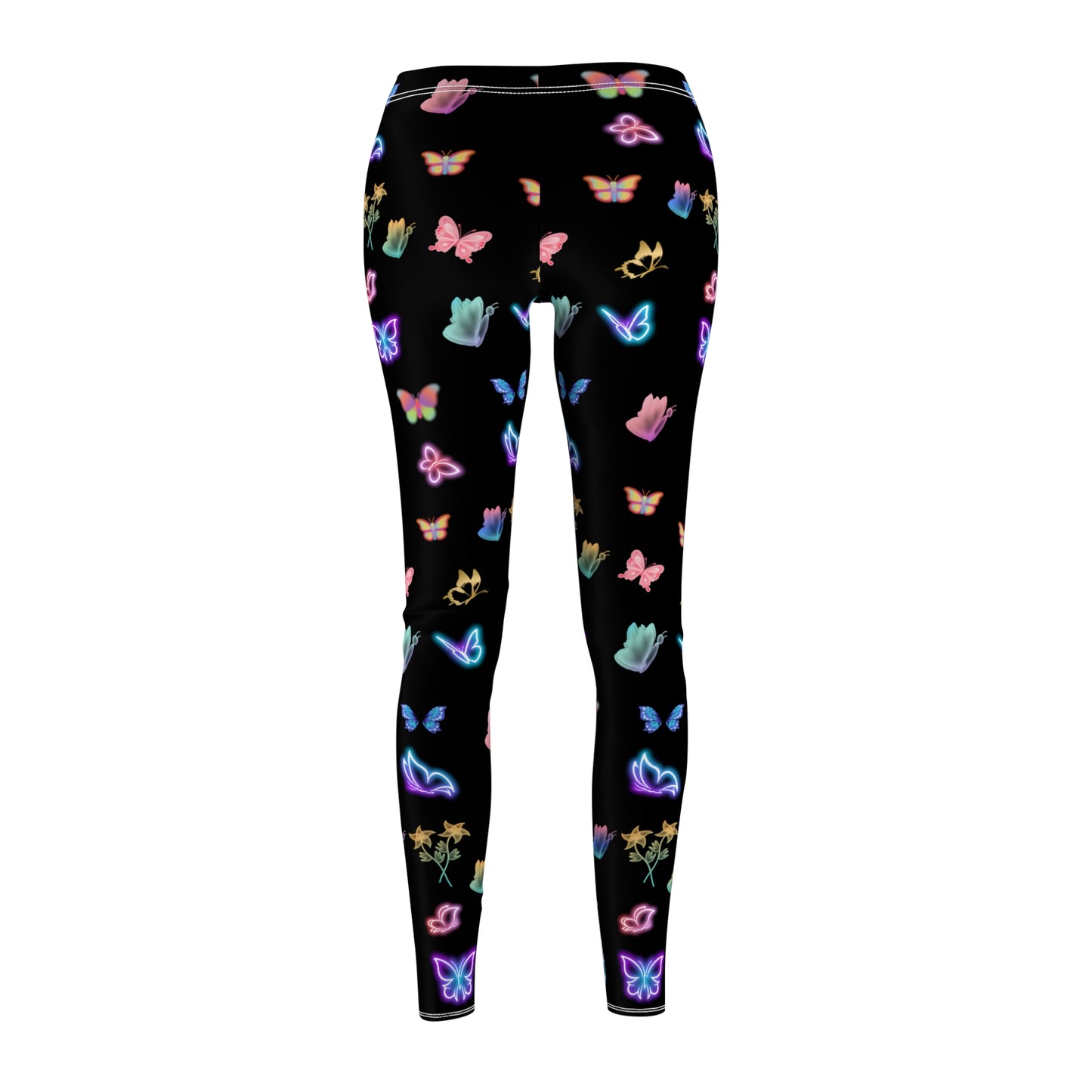 Glowing Butterflies Women's Casual Leggings