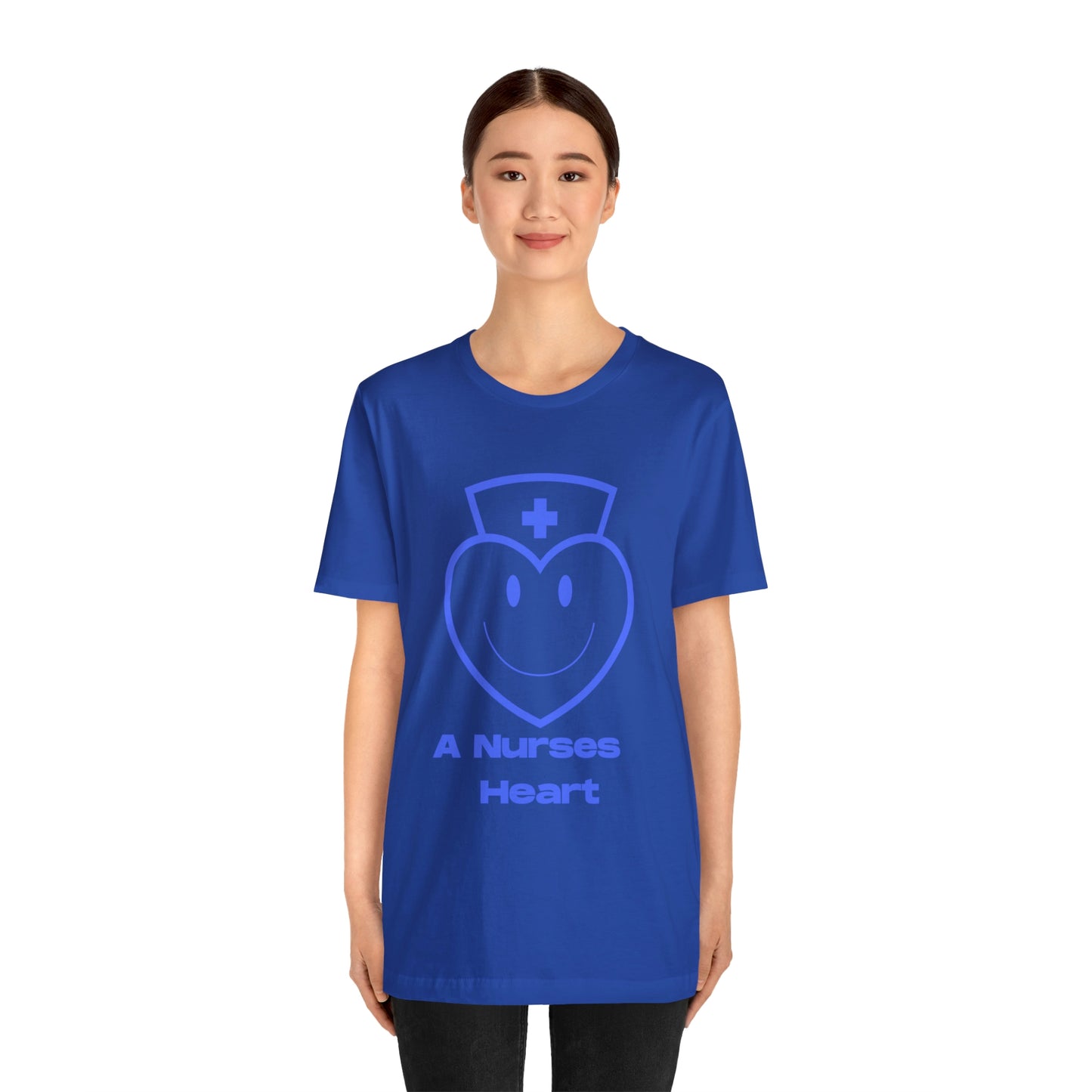 "A Nurses Heart" - Unisex Jersey Short Sleeve Tee