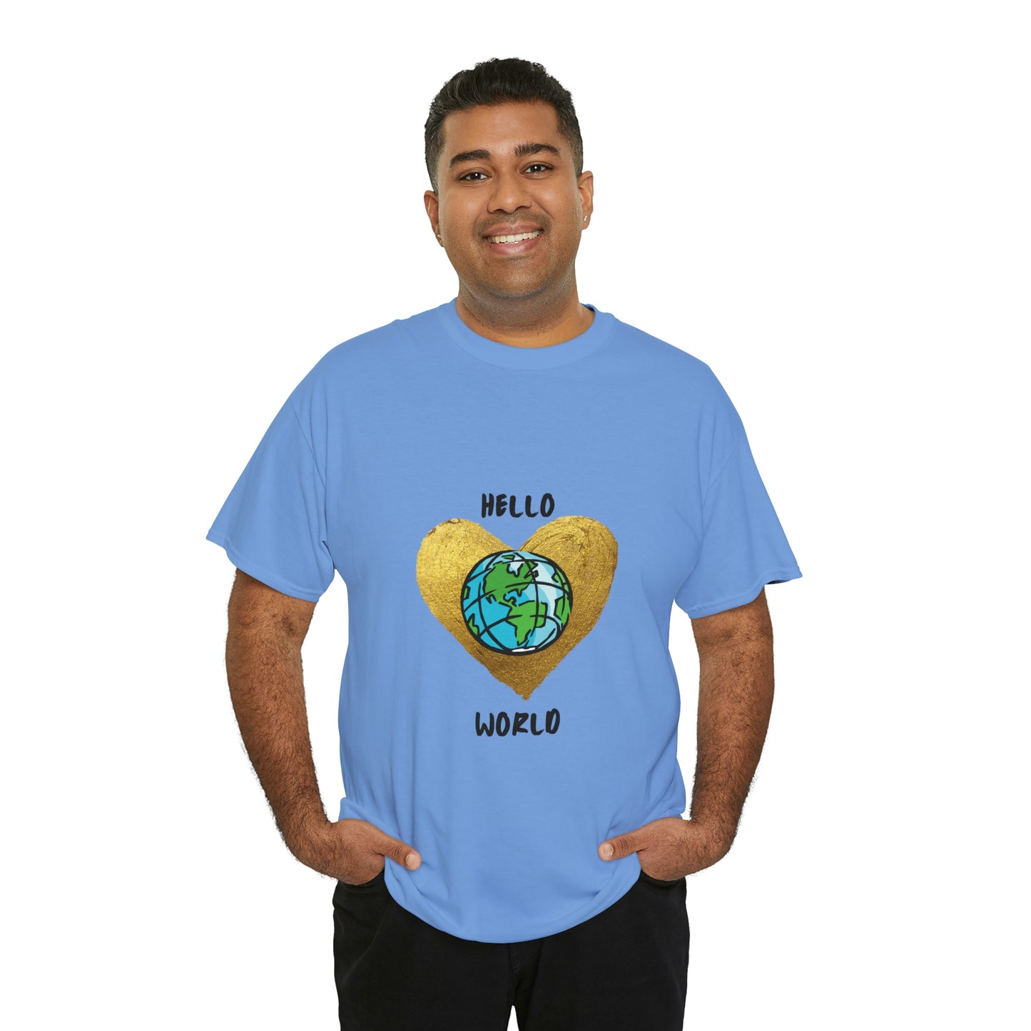 "Hello World" Unisex Heavy Cotton Tee