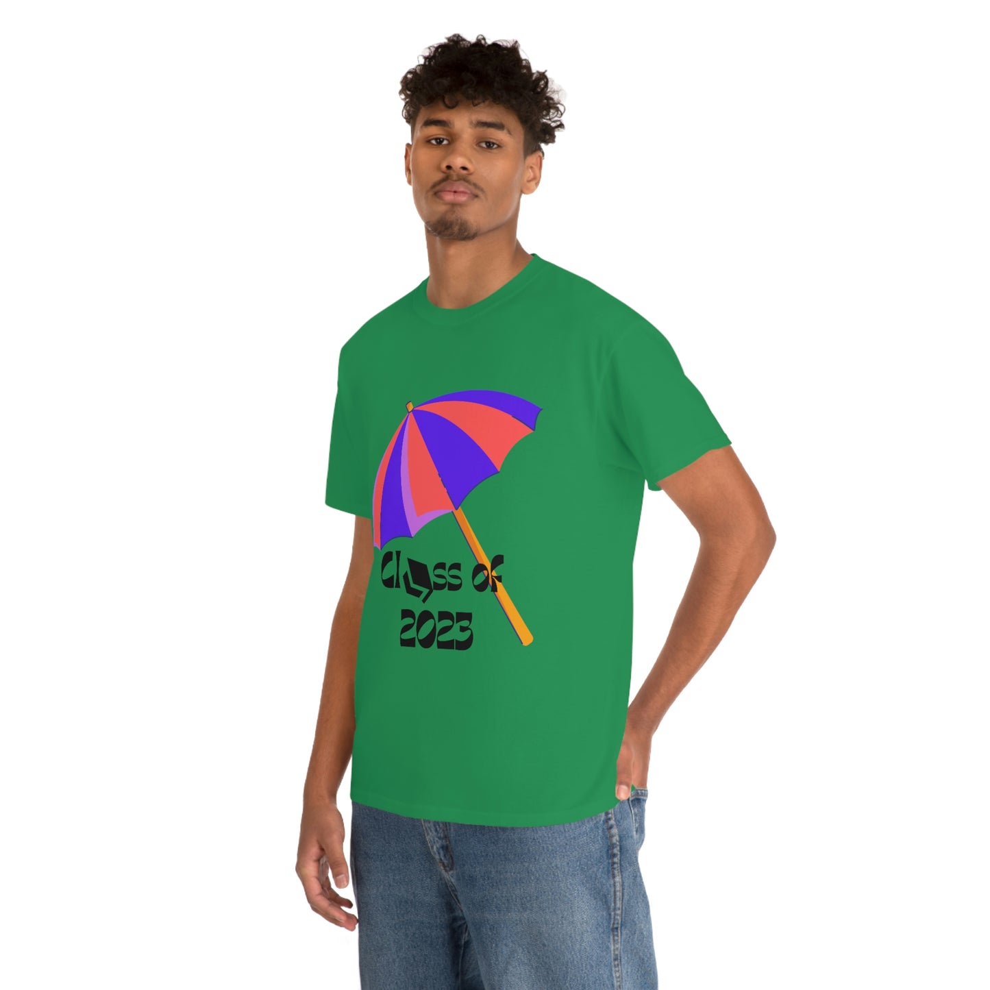"Beach Umbrella 2023 Graduate" Unisex Heavy Cotton Tee