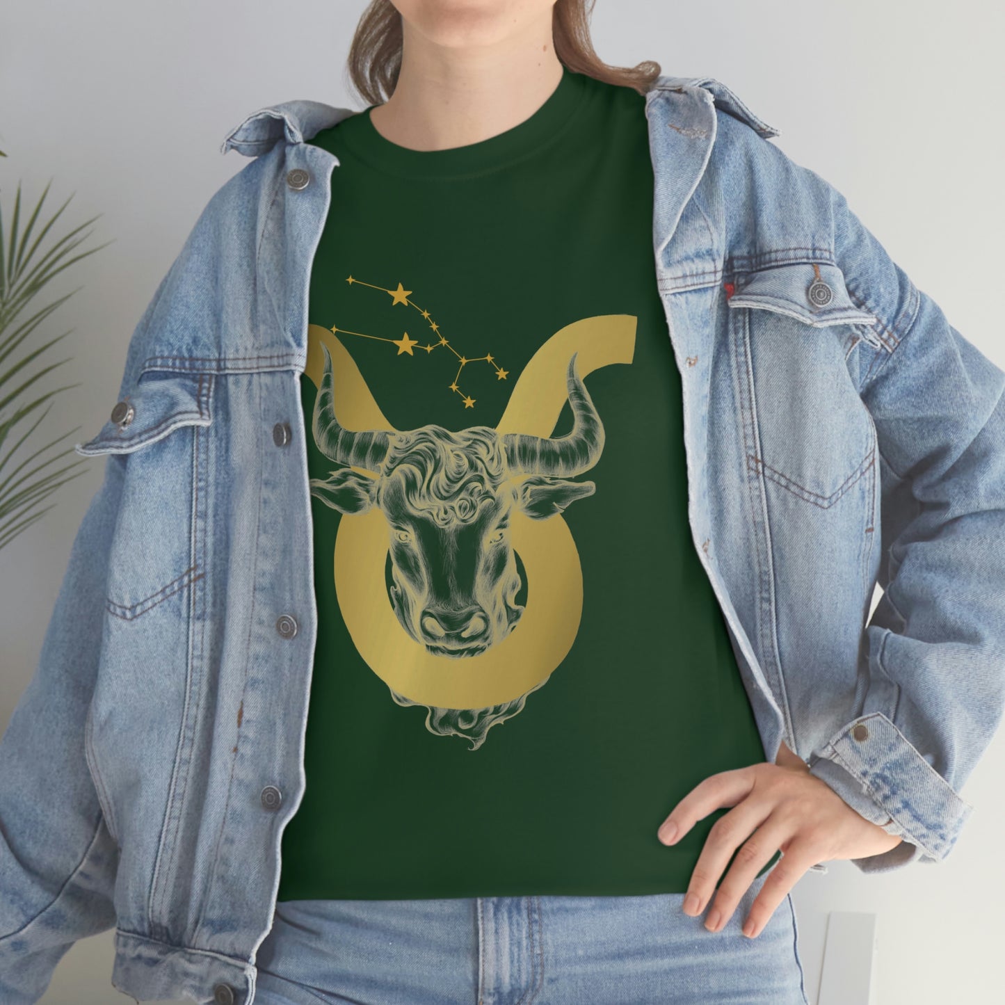 "Taurus Symbol and Glyph" Unisex Heavy Cotton Tee