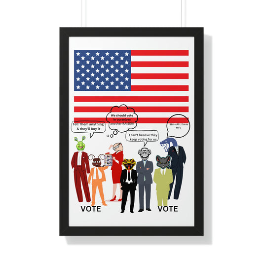 "Jar of Lies" - Framed Vertical Poster