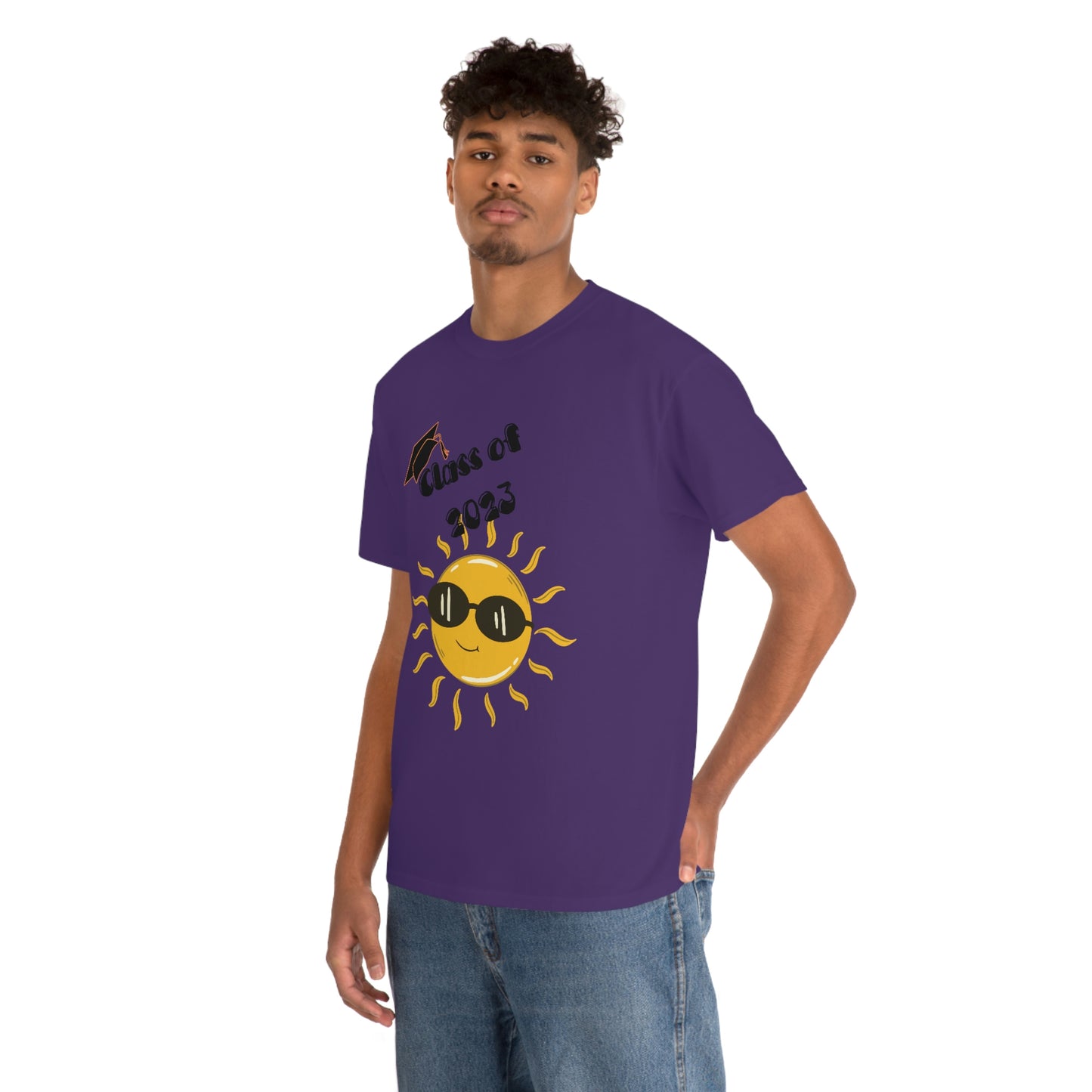 "Class of 2023 Sunshine wearing Shades" Unisex Heavy Cotton Tee