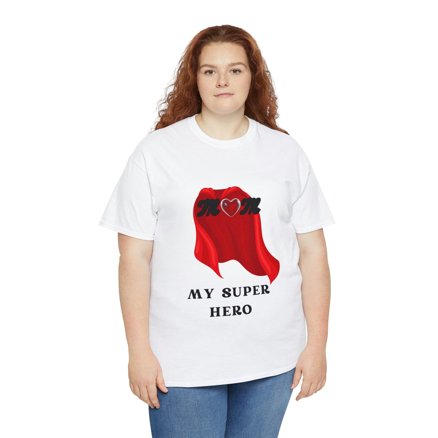 'MOM MY SUPER HERO" Unisex Heavy Cotton Tee
