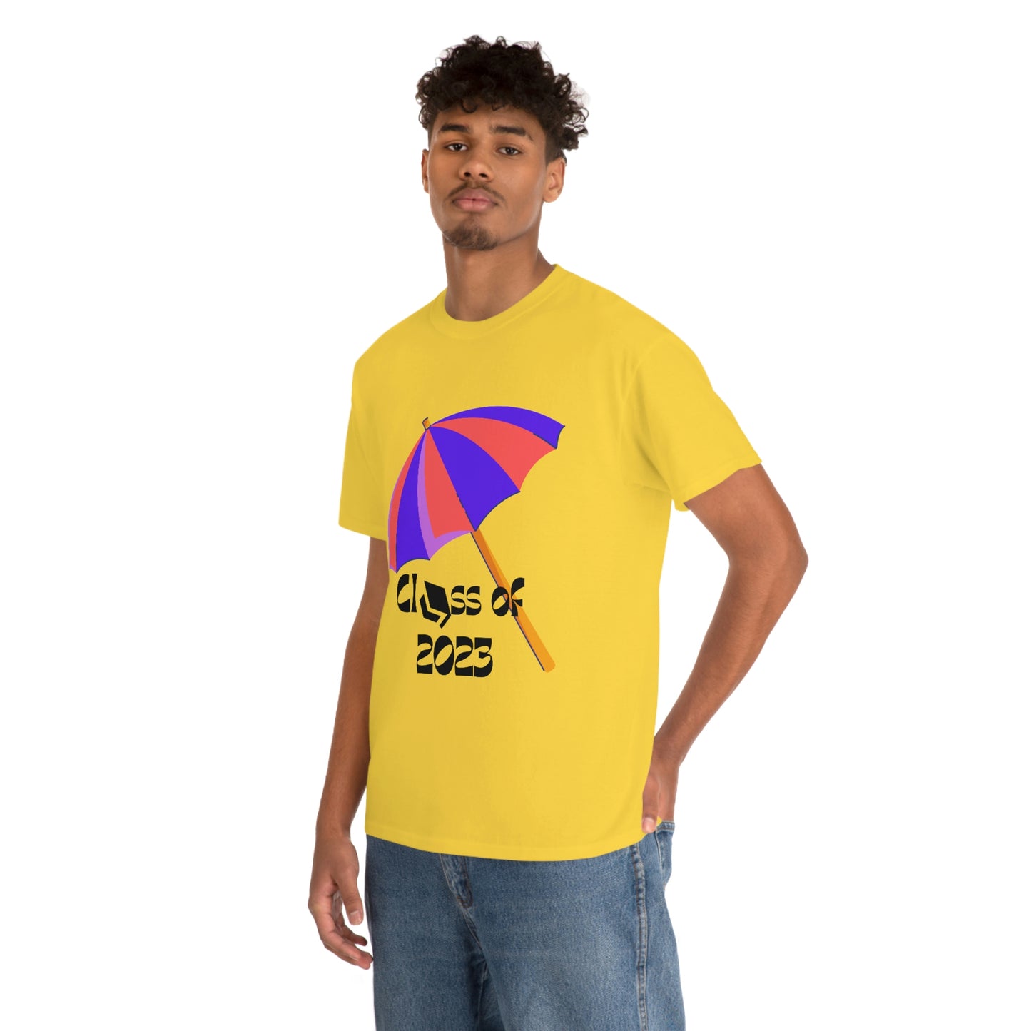 "Beach Umbrella 2023 Graduate" Unisex Heavy Cotton Tee