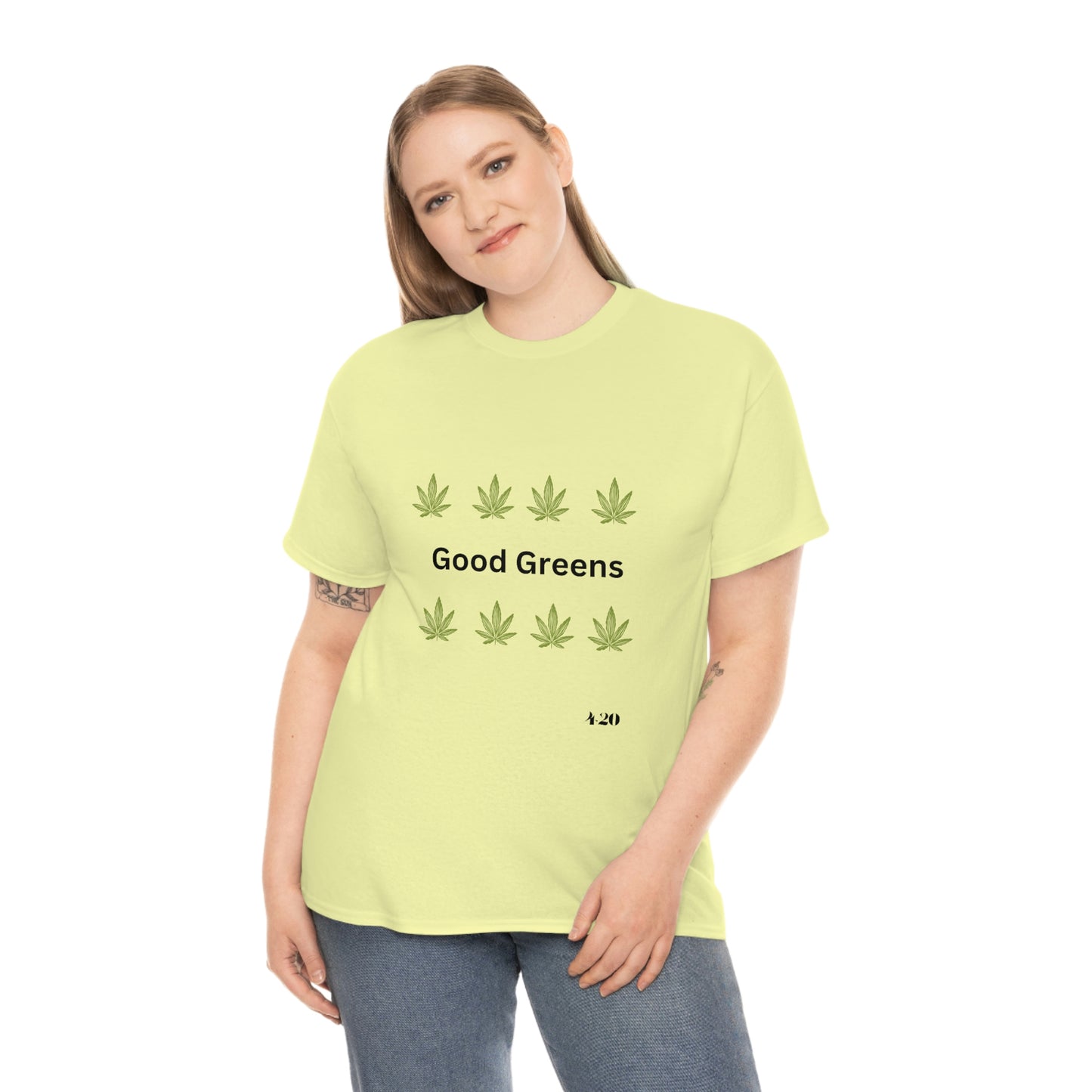 "Good Green" Unisex Heavy Cotton Tee