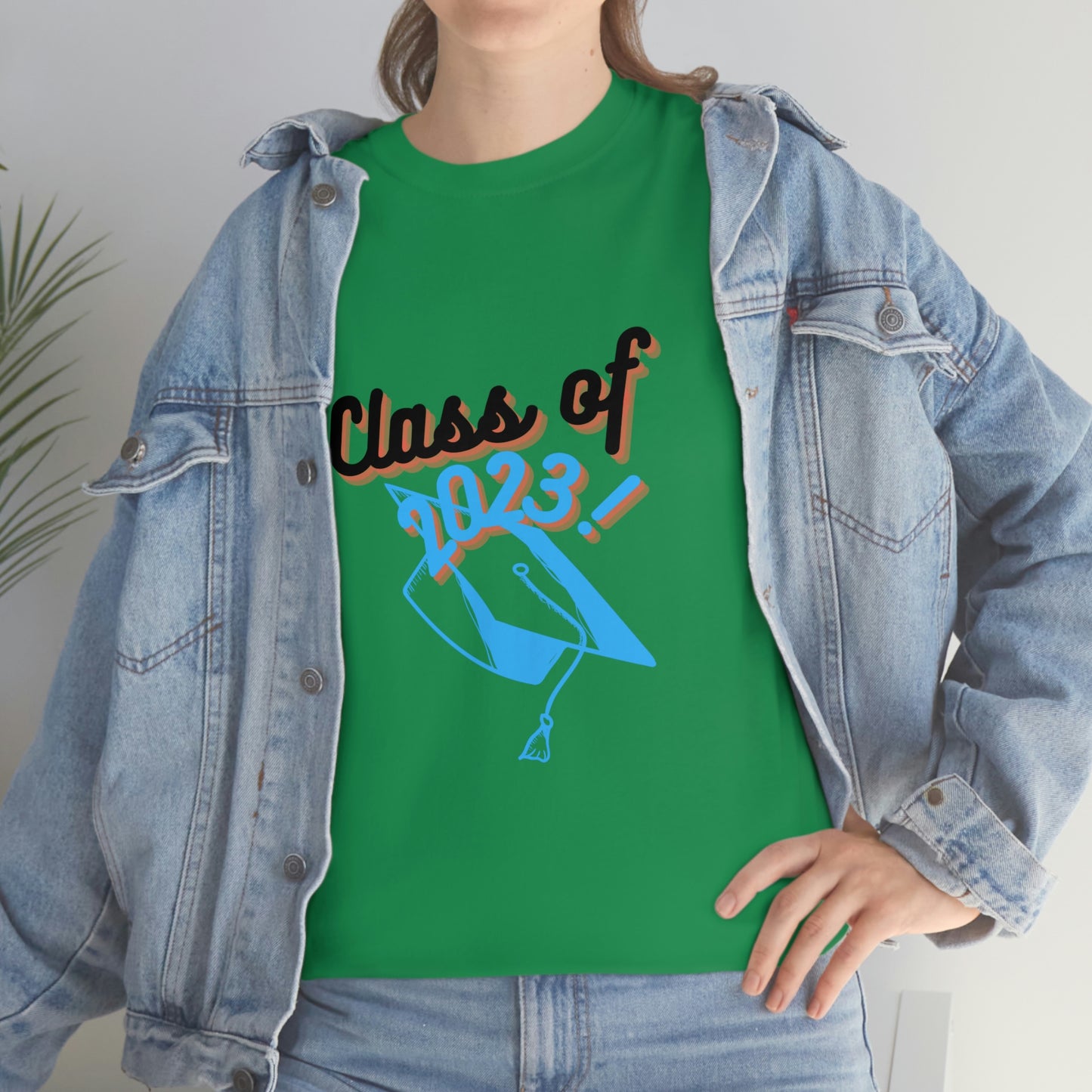 "Class of 2023 Graduation Cap": 2023 Graduate:  Unisex Heavy Cotton Tee