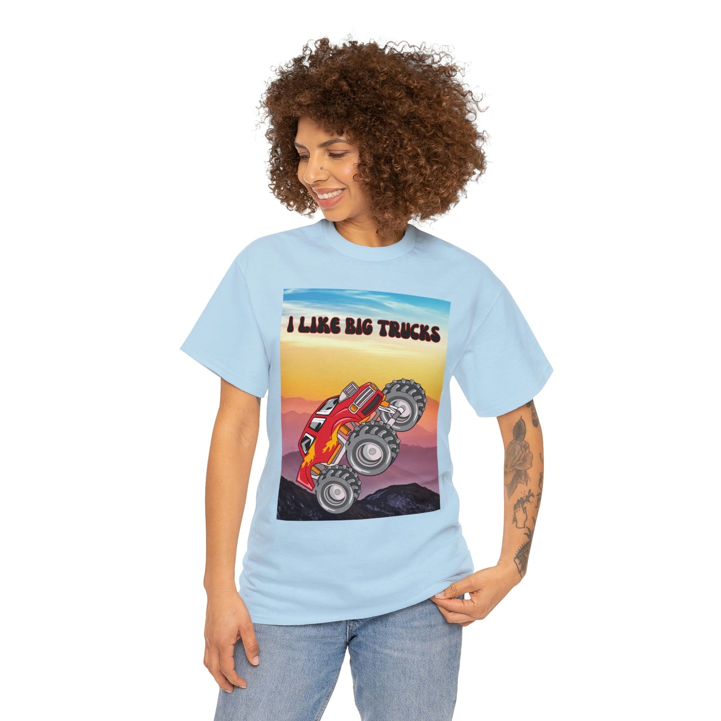 "I LIKE BIG TRUCKS" Unisex Heavy Cotton Tee