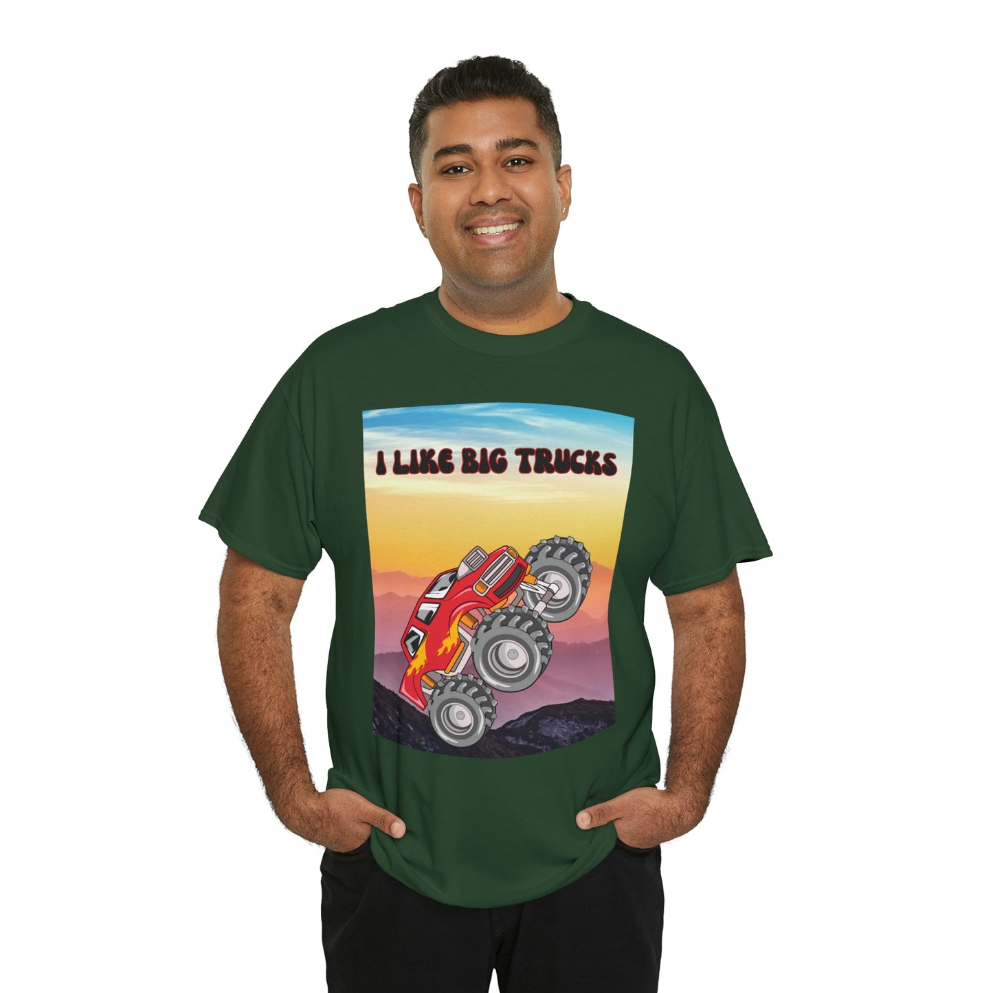 "I LIKE BIG TRUCKS" Unisex Heavy Cotton Tee