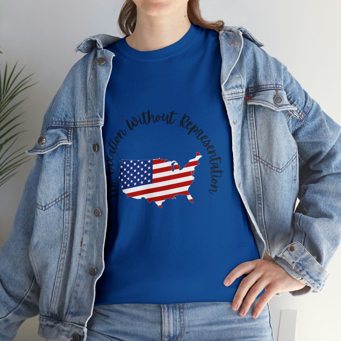 "NO TAXATION..." Unisex Heavy Cotton Tee