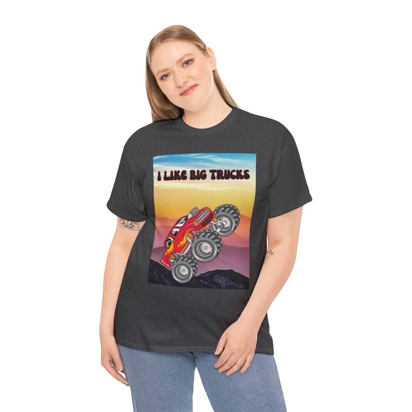 "I LIKE BIG TRUCKS" Unisex Heavy Cotton Tee