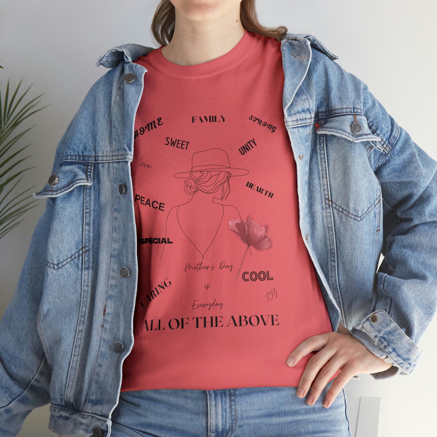 "MOM ALL OF THE ABOVE" Unisex Heavy Cotton Tee