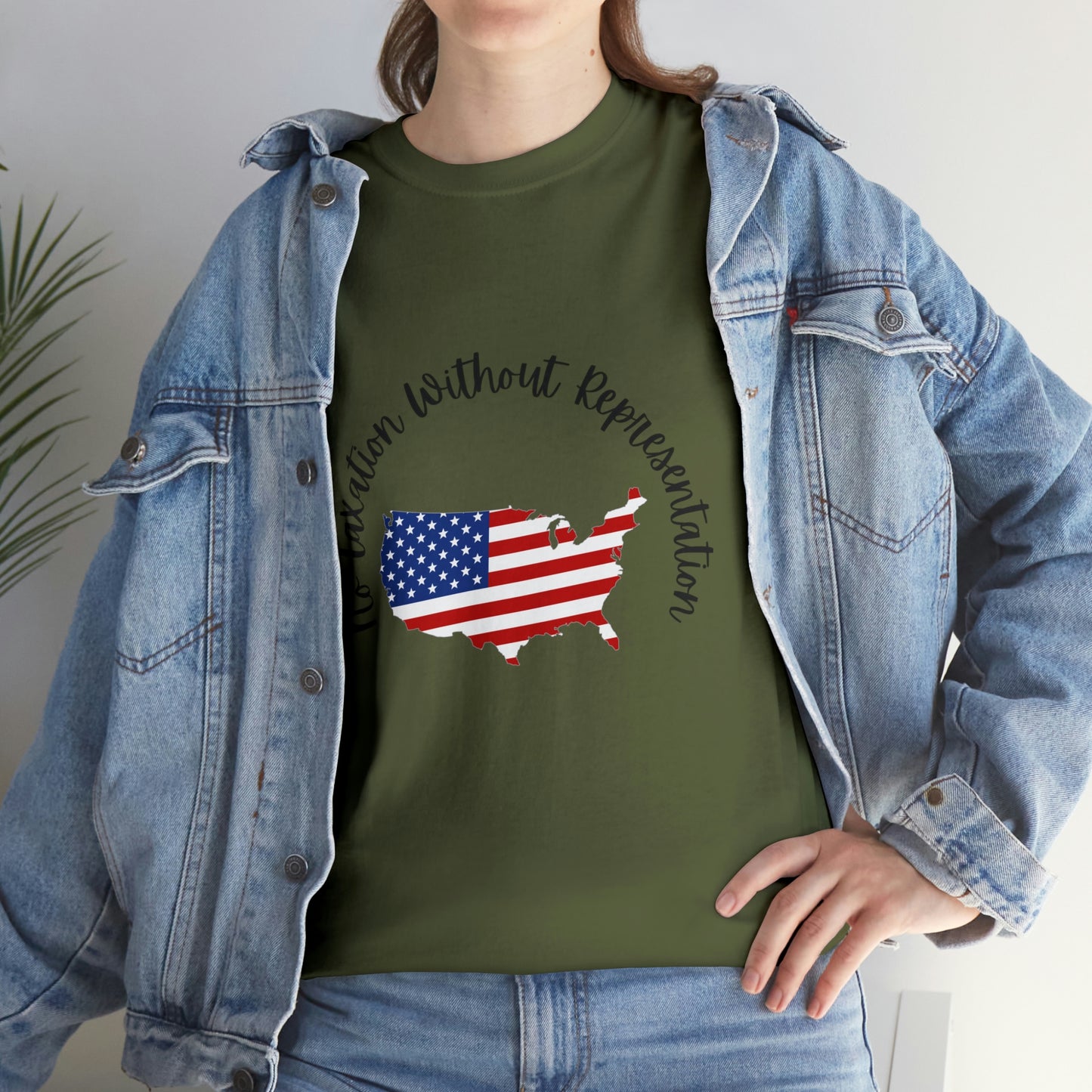 "NO TAXATION..." Unisex Heavy Cotton Tee