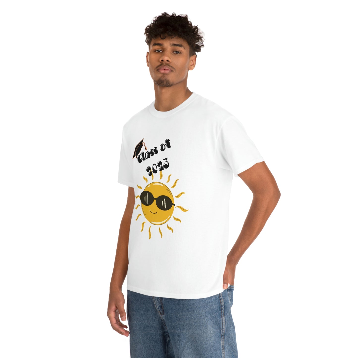 "Class of 2023 Sunshine wearing Shades" Unisex Heavy Cotton Tee