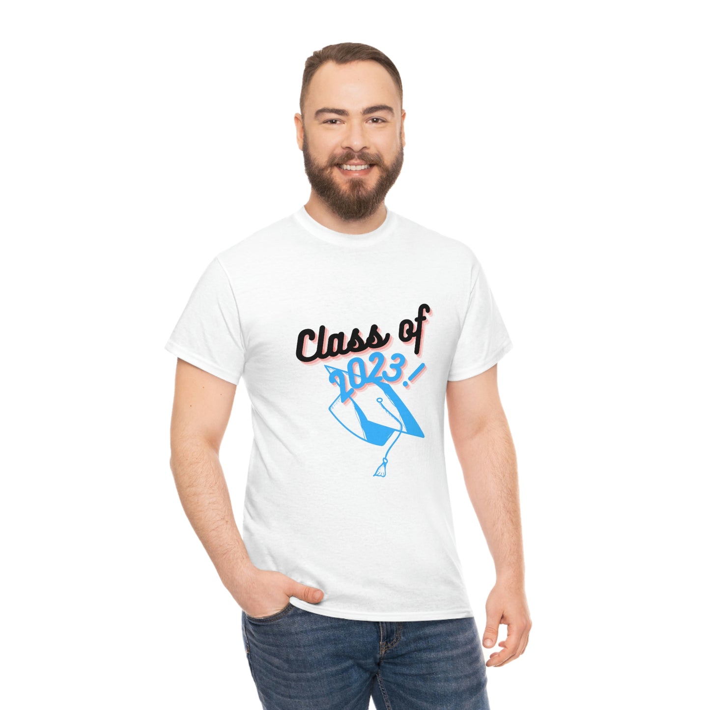 "Class of 2023 Graduation Cap": 2023 Graduate:  Unisex Heavy Cotton Tee