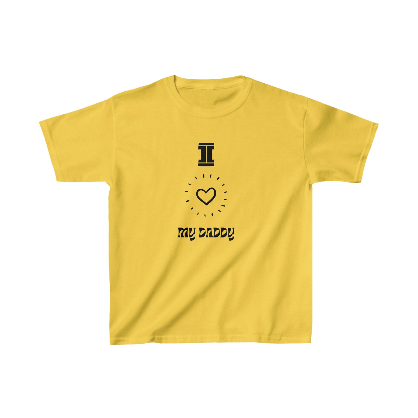 "I Love My Daddy" - Kids Heavy Cotton™ Tee