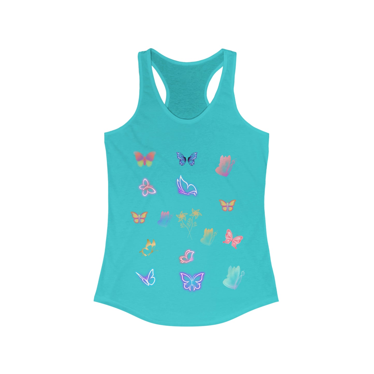 Glowing Butterflies Women's Ideal Racerback Tank