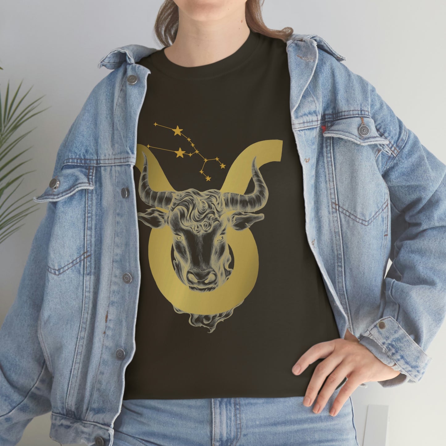 "Taurus Symbol and Glyph" Unisex Heavy Cotton Tee