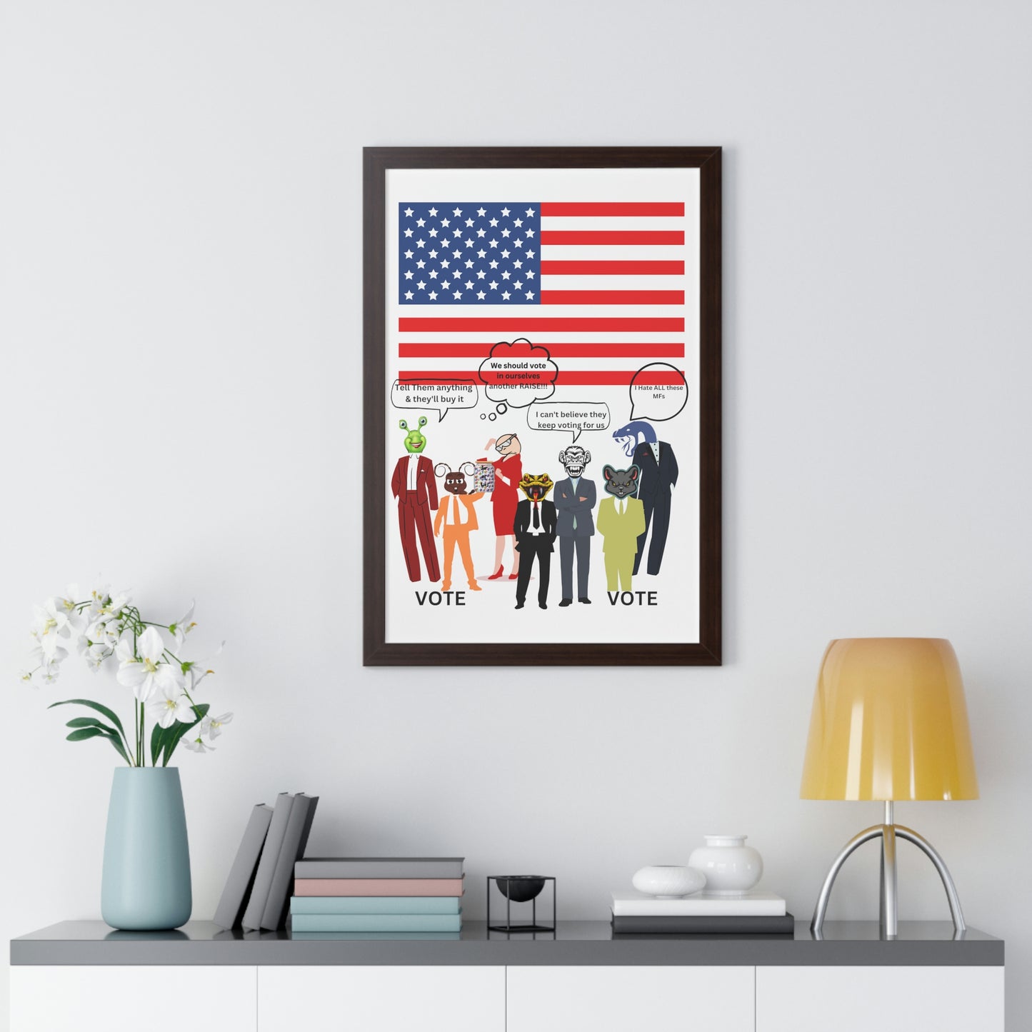 "Jar of Lies" - Framed Vertical Poster